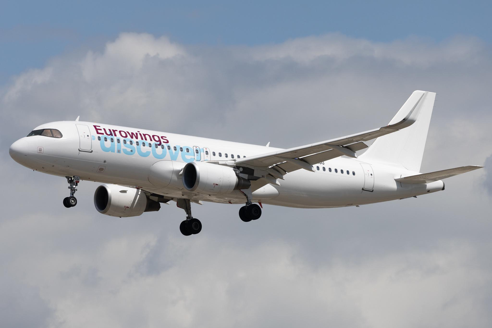 Frankfurt Airport: Eurowings Discover (4Y / OCN) |  Airbus A320-214 A320 | D-AIUU | MSN 7158