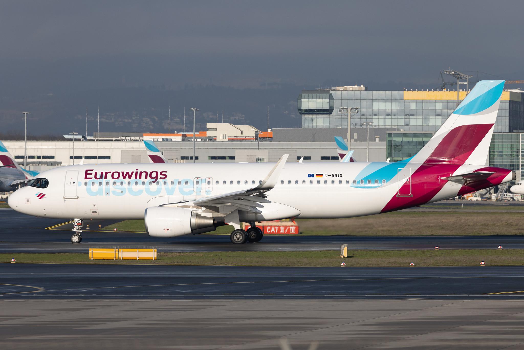 Frankfurt Airport: Eurowings Discover (4Y / OCN) | Airbus A320-214 A320 | D-AIUX | MSN 7256