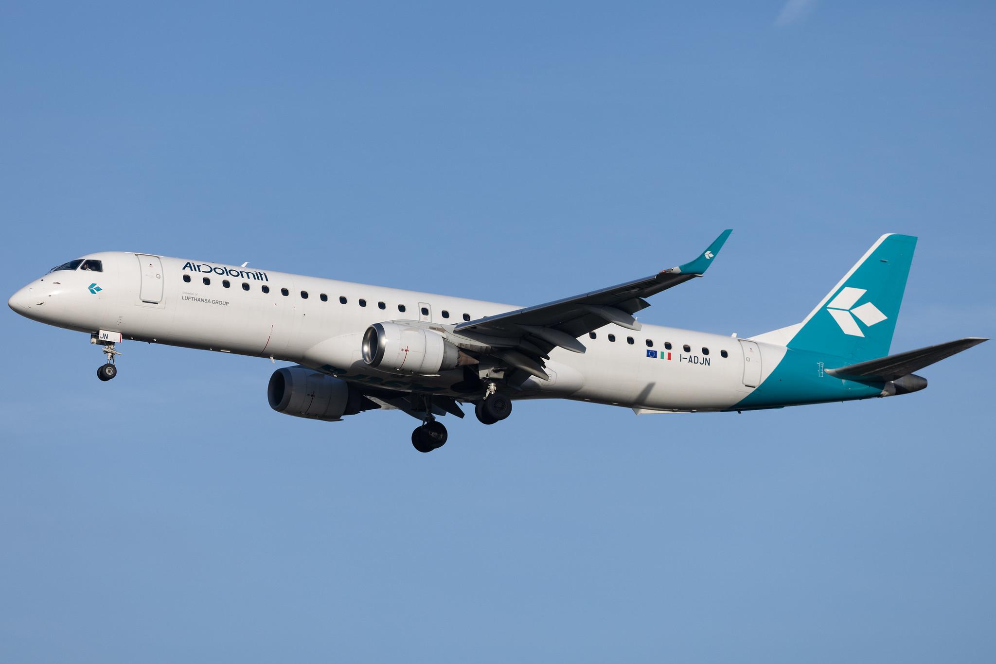 Frankfurt Airport: Air Dolomiti (EN / DLA) | Embraer E195LR E195 | I-ADJN | MSN 19000270