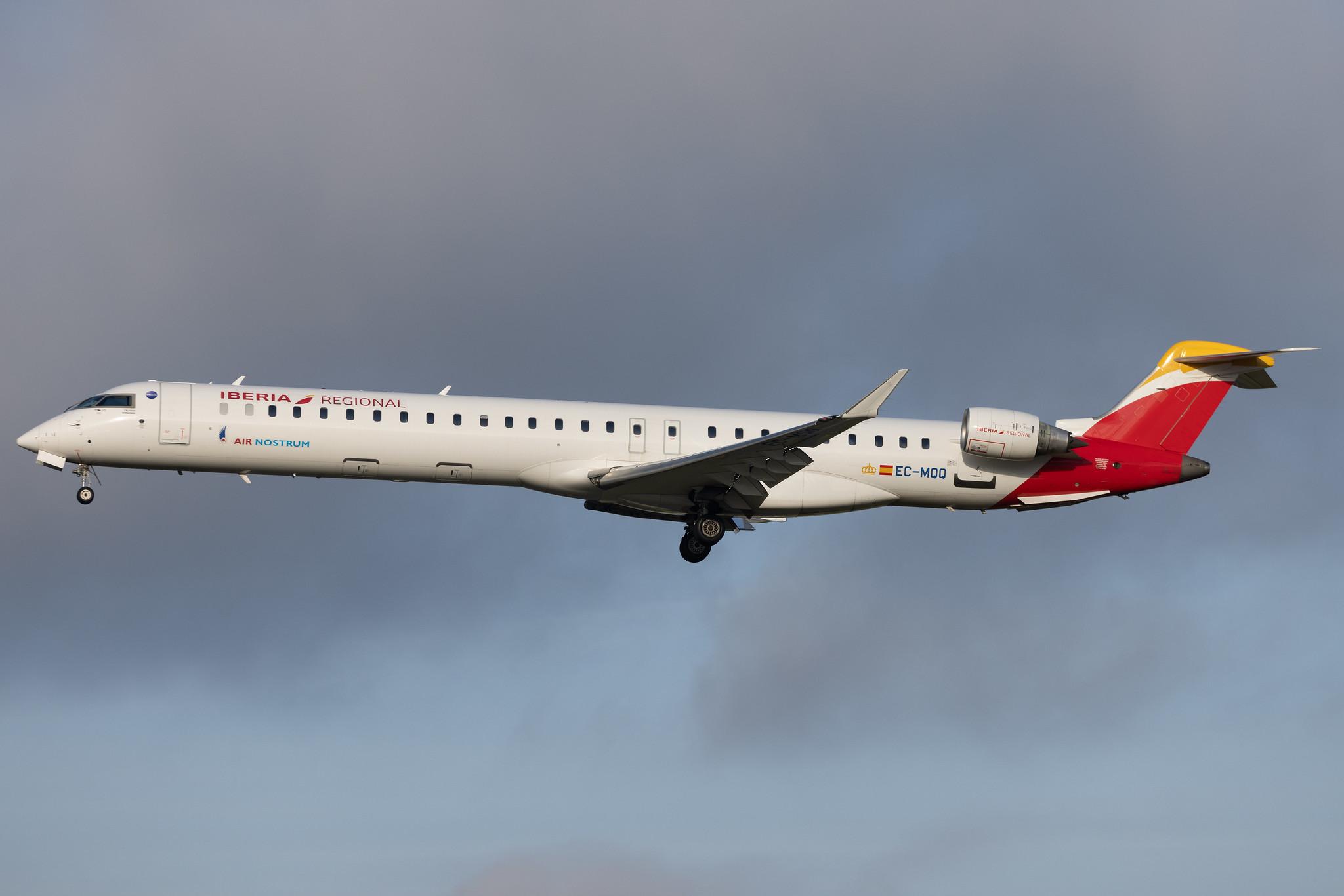 Frankfurt Airport: Iberia Regional (IB / IBE) | Operator: Air Nostrum | Mitsubishi CRJ-1000 CRJX | EC-MQQ | MSN 19055