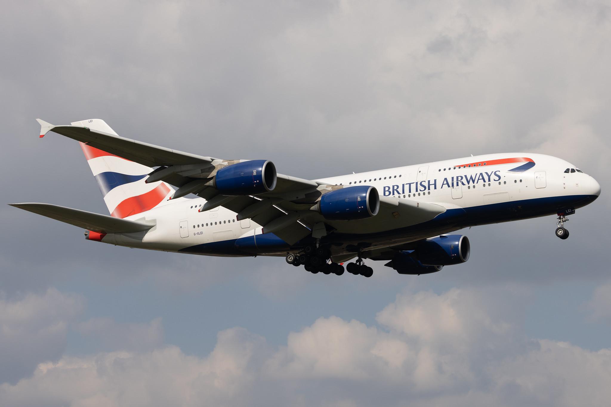 London Heathrow: British Airways (BA / BAW) | Airbus A380-841 A388 | G-XLEI | MSN 173