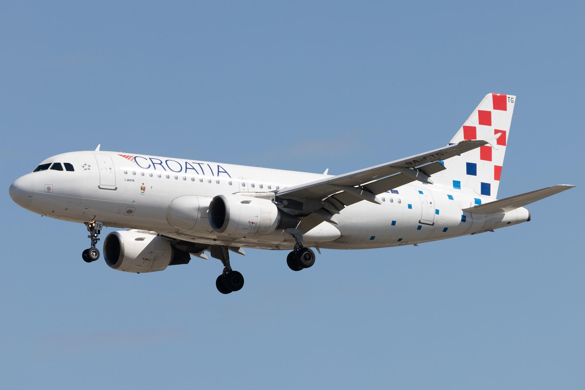 Frankfurt Airport: Croatia Airlines (OU / CTN) |   Airbus A319-112  A319 | 9A-CTG | MSN 0767