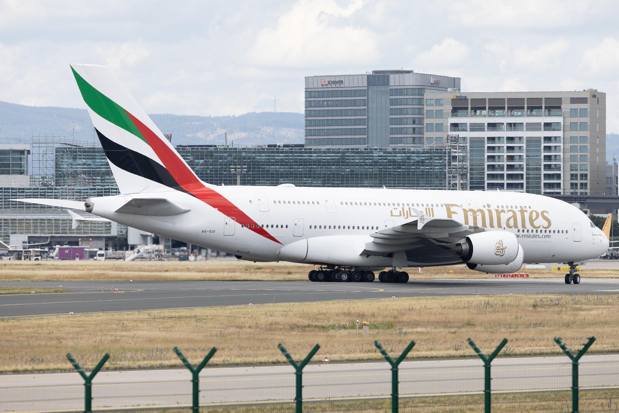 Frankfurt Airport: Emirates (EK / UAE) | Airbus A380-861 A388 | A6-EUI | MSN 221