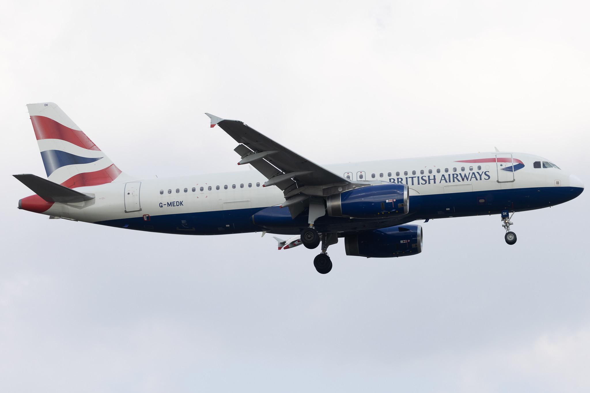 London Heathrow: British Airways (BA / BAW) | Airbus A320-232 A320 | G-MEDK | MSN 2441