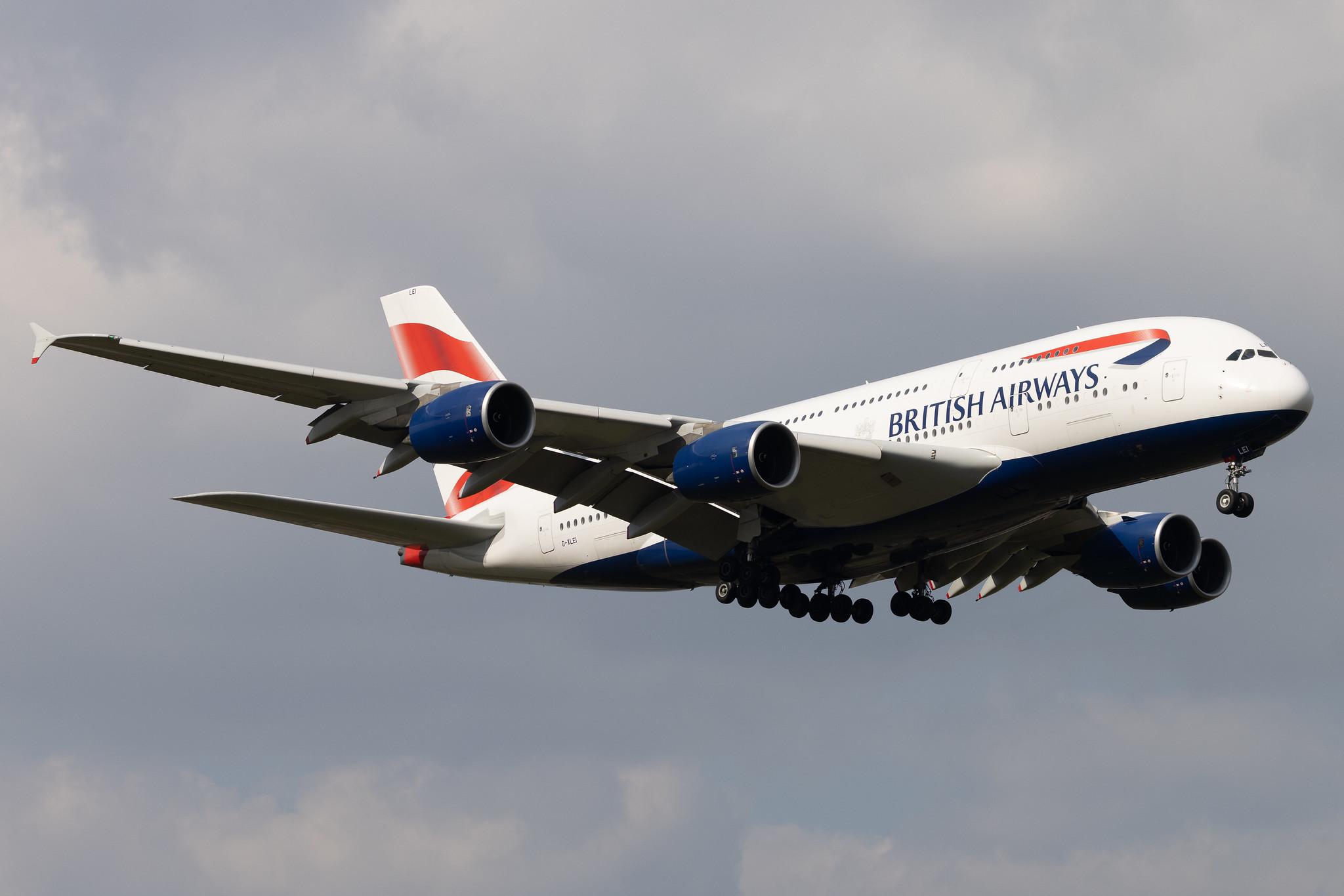 London Heathrow: British Airways (BA / BAW) | Airbus A380-841 A388 | G-XLEI | MSN 173