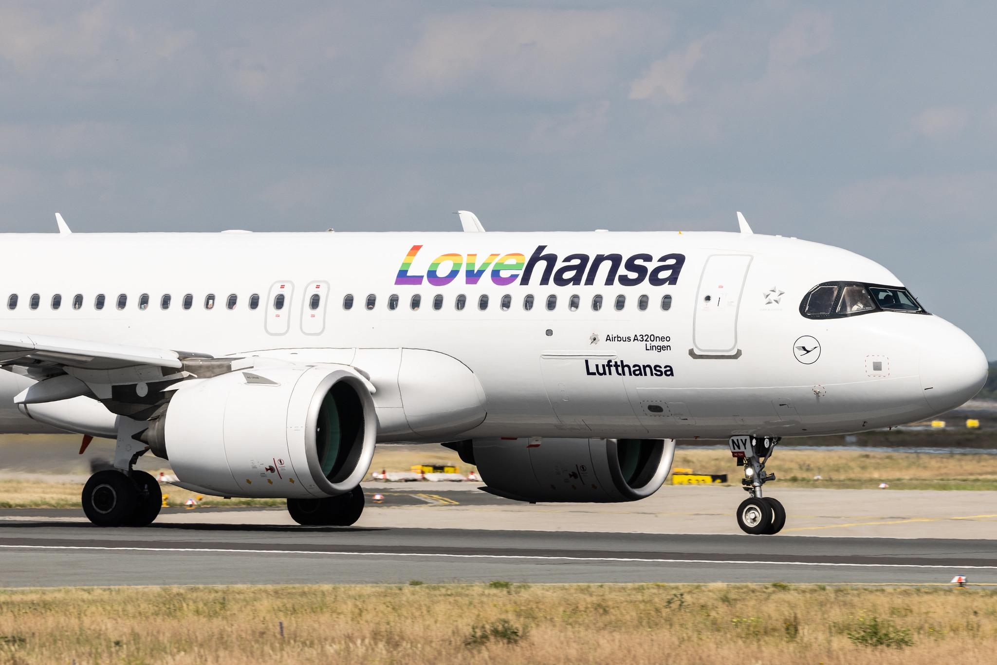 Frankfurt Airport: Lufthansa (LH / DLH) | Livery: Lovehansa Livery | Airbus A320-271N A20N | D-AINY | MSN 9453