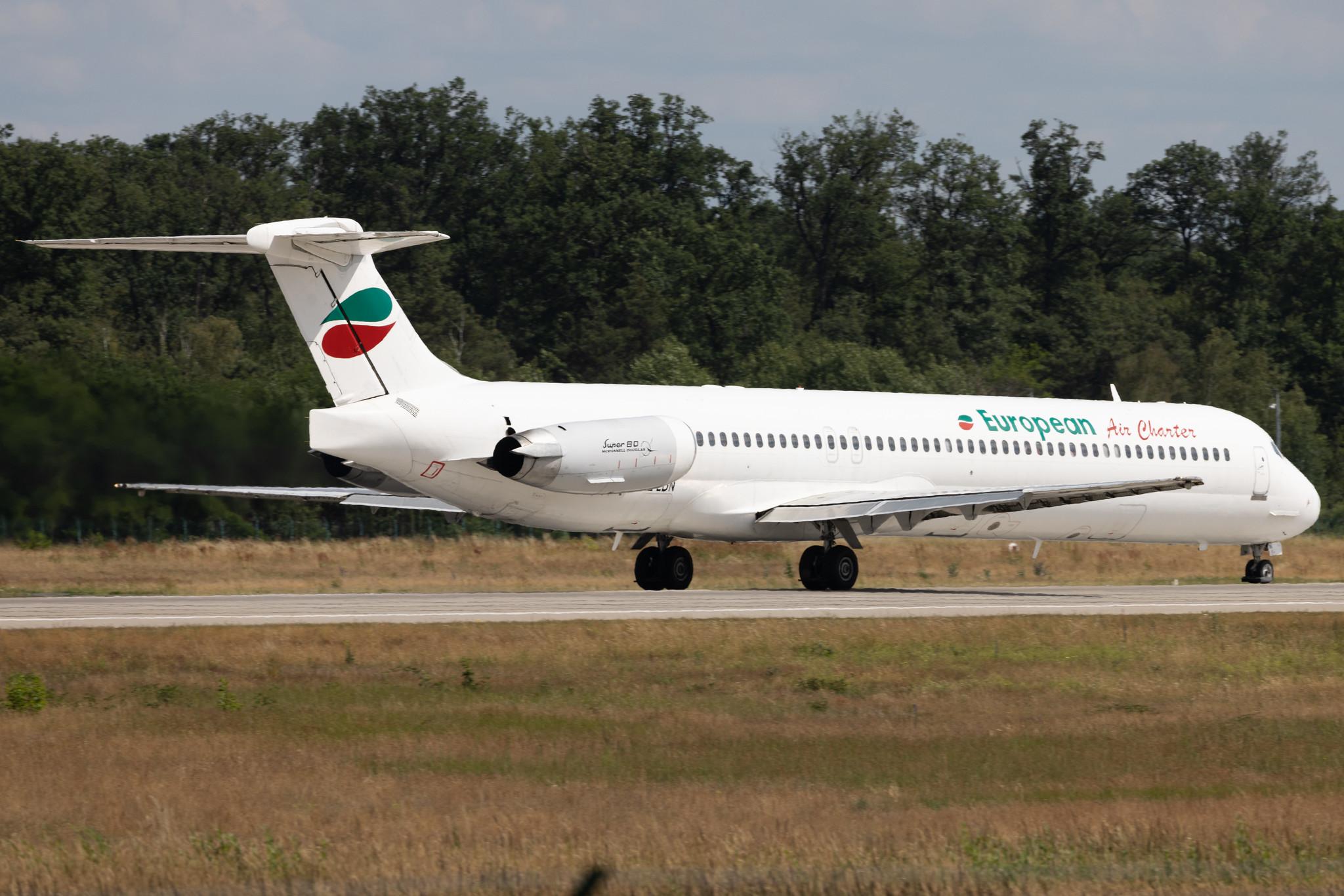 Frankfurt Airport: European Air Charter (H6 / BUC) | McDonnell Douglas MD-82 MD82 | LZ-LDN | MSN 53216