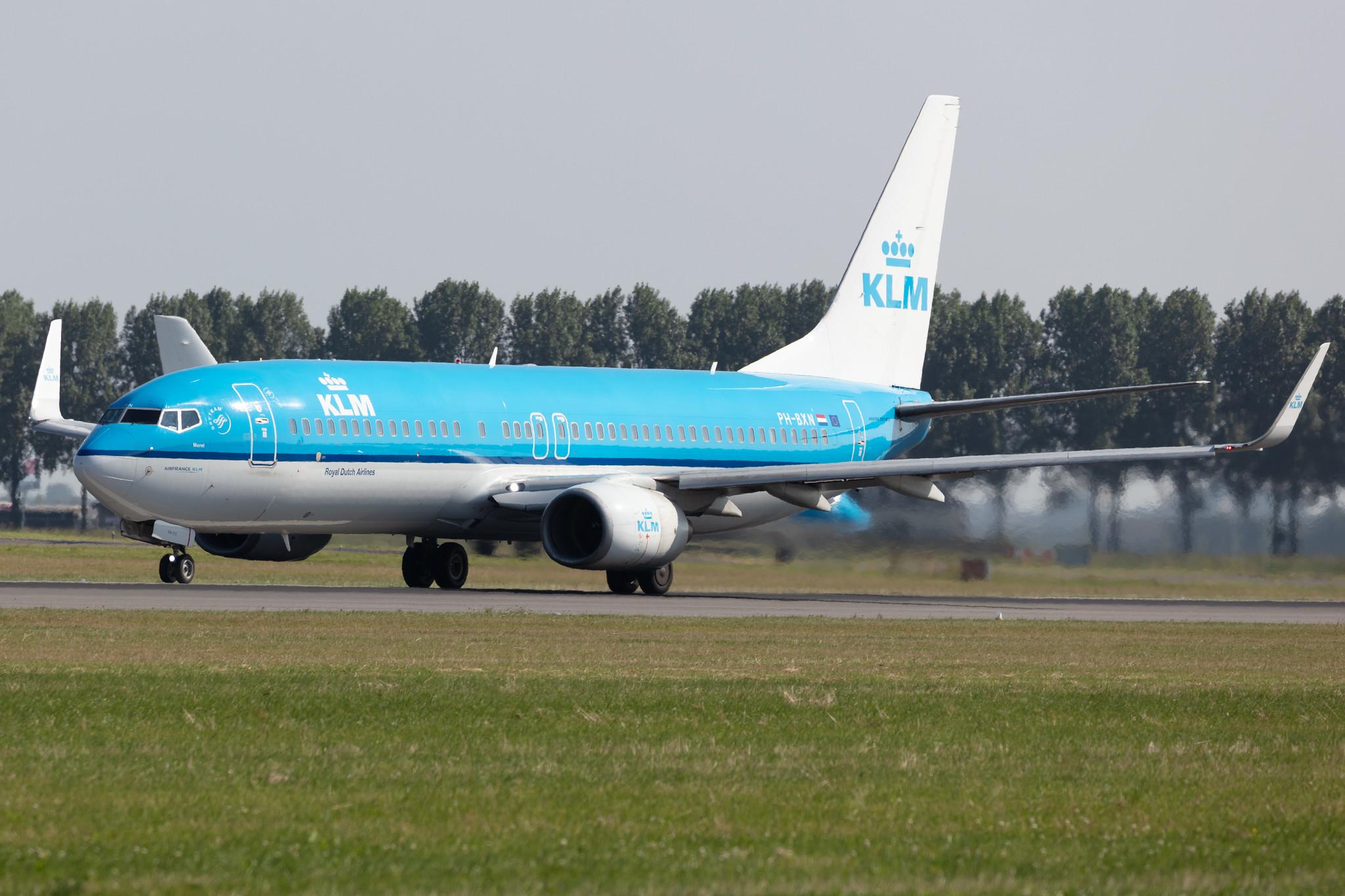 Amsterdam Schiphol: KLM (KL / KLM) |  Boeing 737-8K2 B738 | PH-BXN | MSN 30356