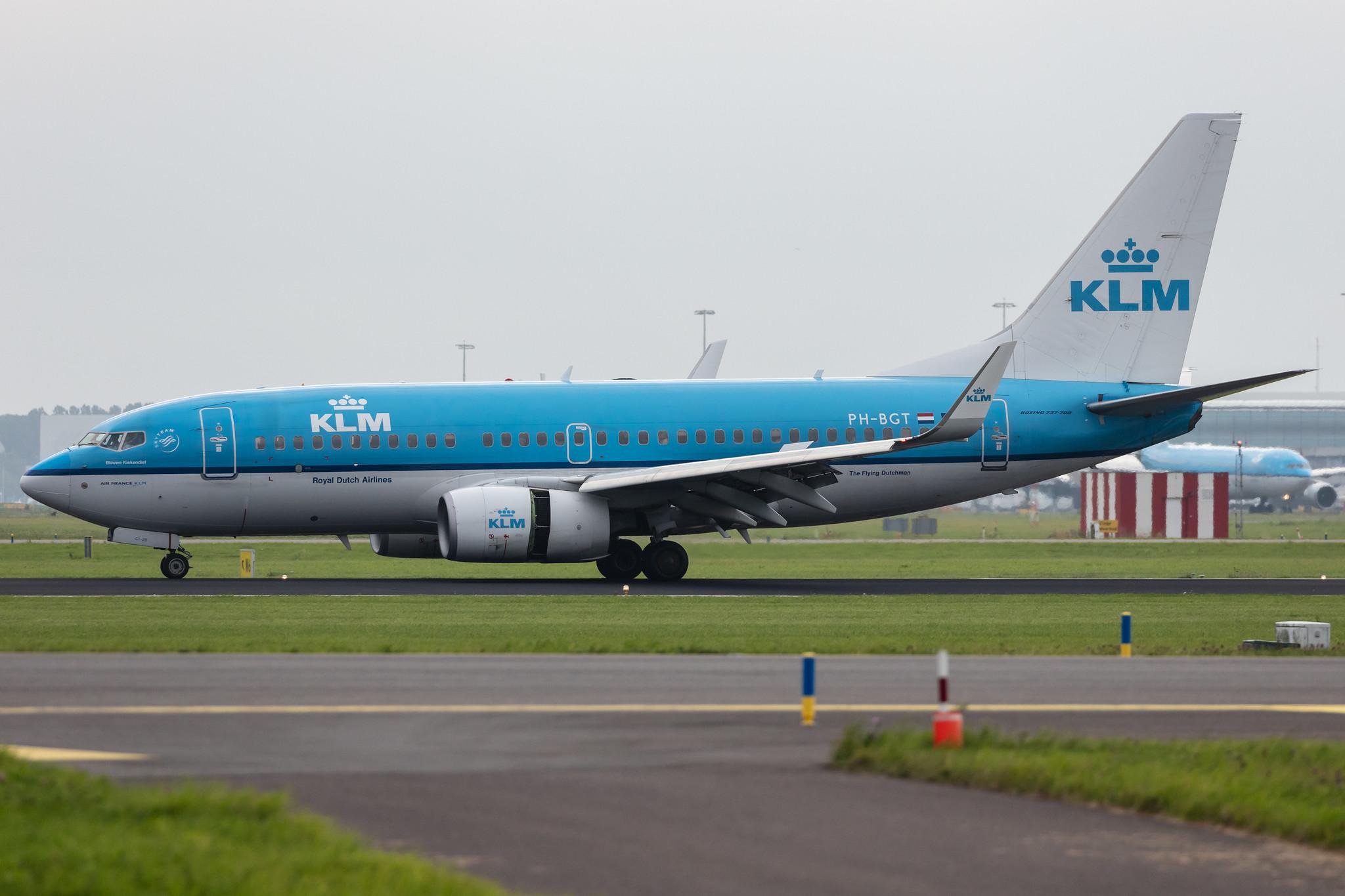 Amsterdam Schiphol: KLM (KL / KLM) |  Boeing 737-7K2 B737 | PH-BGT | MSN 38634