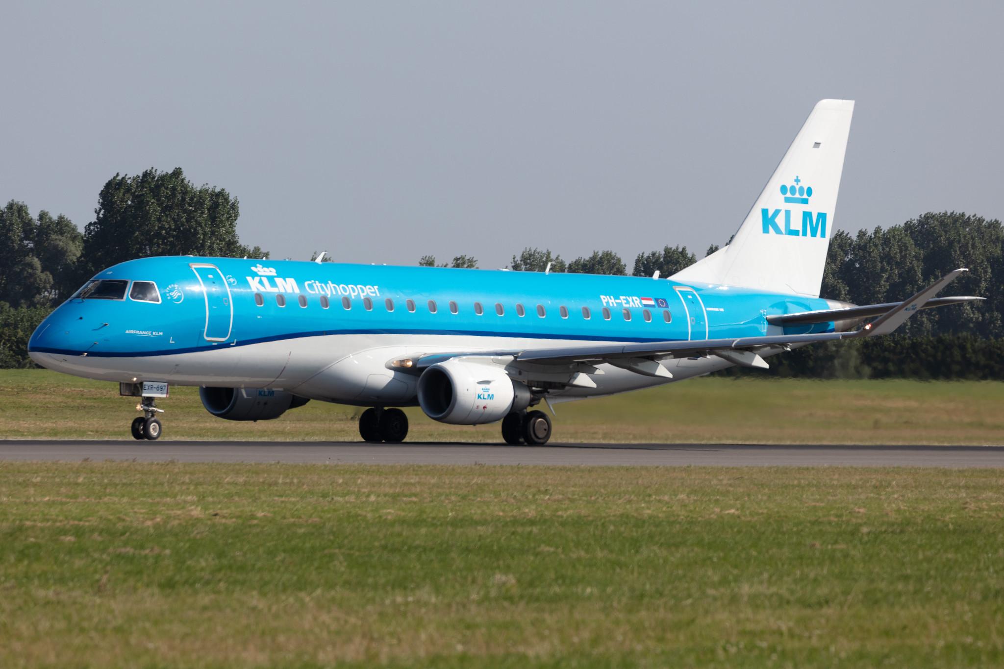 Amsterdam Schiphol: KLM (KL / KLM) | Operator: KLM Cityhopper |  Embraer E175STD E75L | PH-EXR | MSN 17000697