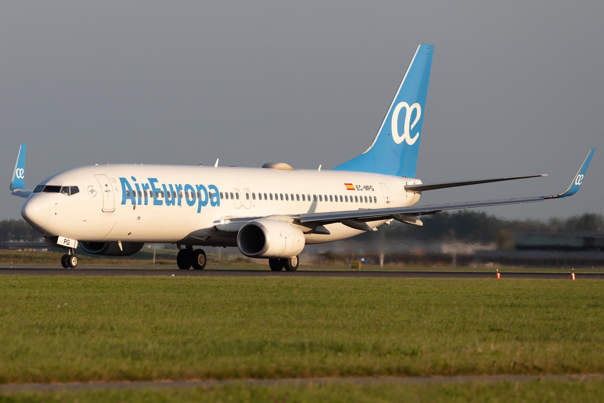 Amsterdam Schiphol: Air Europa (UX / AEA) |  Boeing 737-85P B738 | EC-MPG | MSN 60586