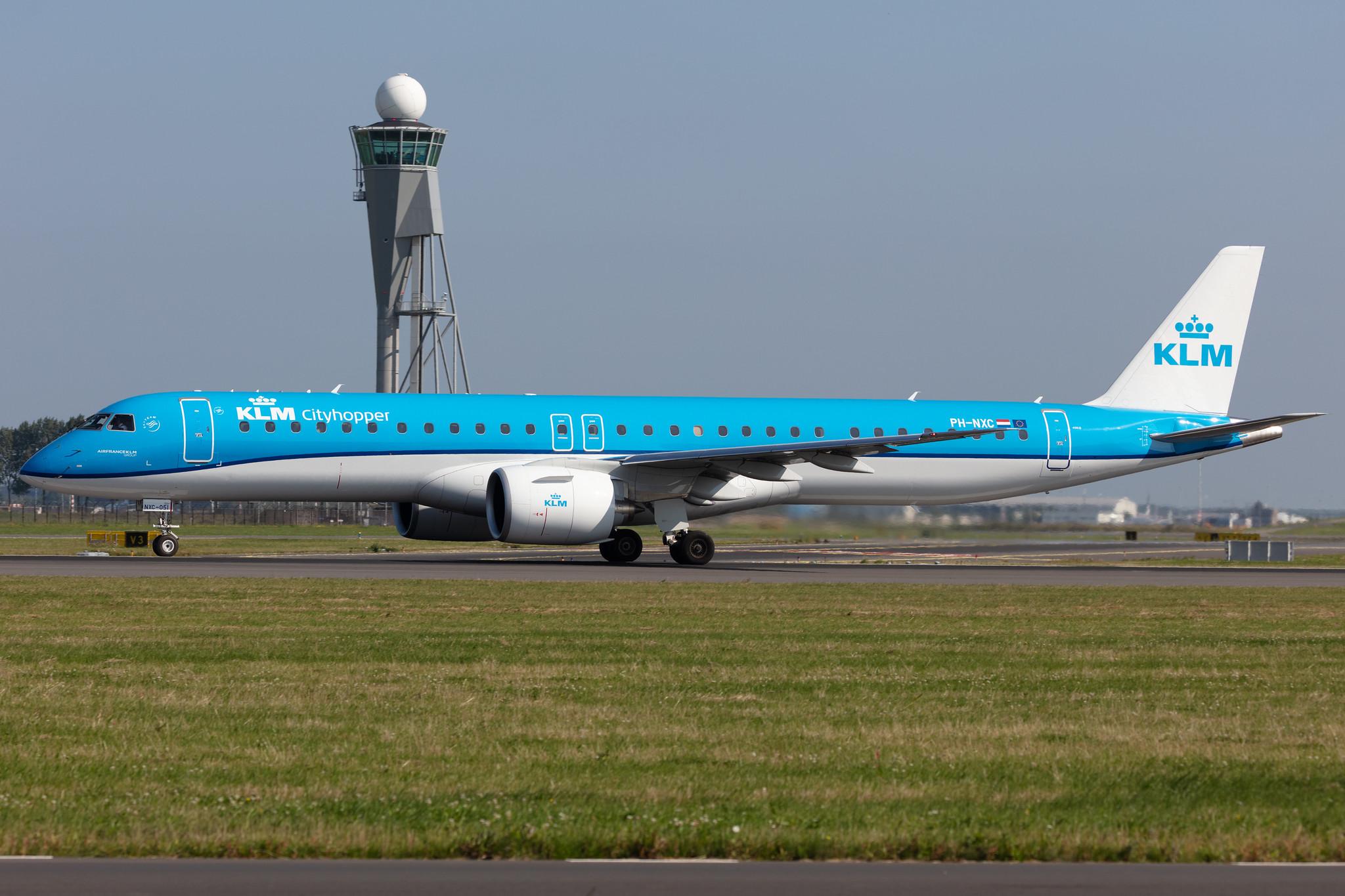 Amsterdam Schiphol: KLM (KL / KLM) | Operator: KLM Cityhopper |  Embraer E195-E2 E295 | PH-NXC | MSN 19020051