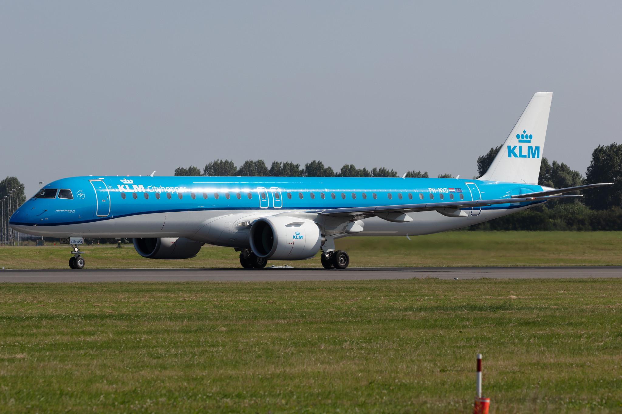 Amsterdam Schiphol: KLM (KL / KLM) | Operator: KLM Cityhopper |  Embraer E195-E2 E295 | PH-NXD | MSN 19020054