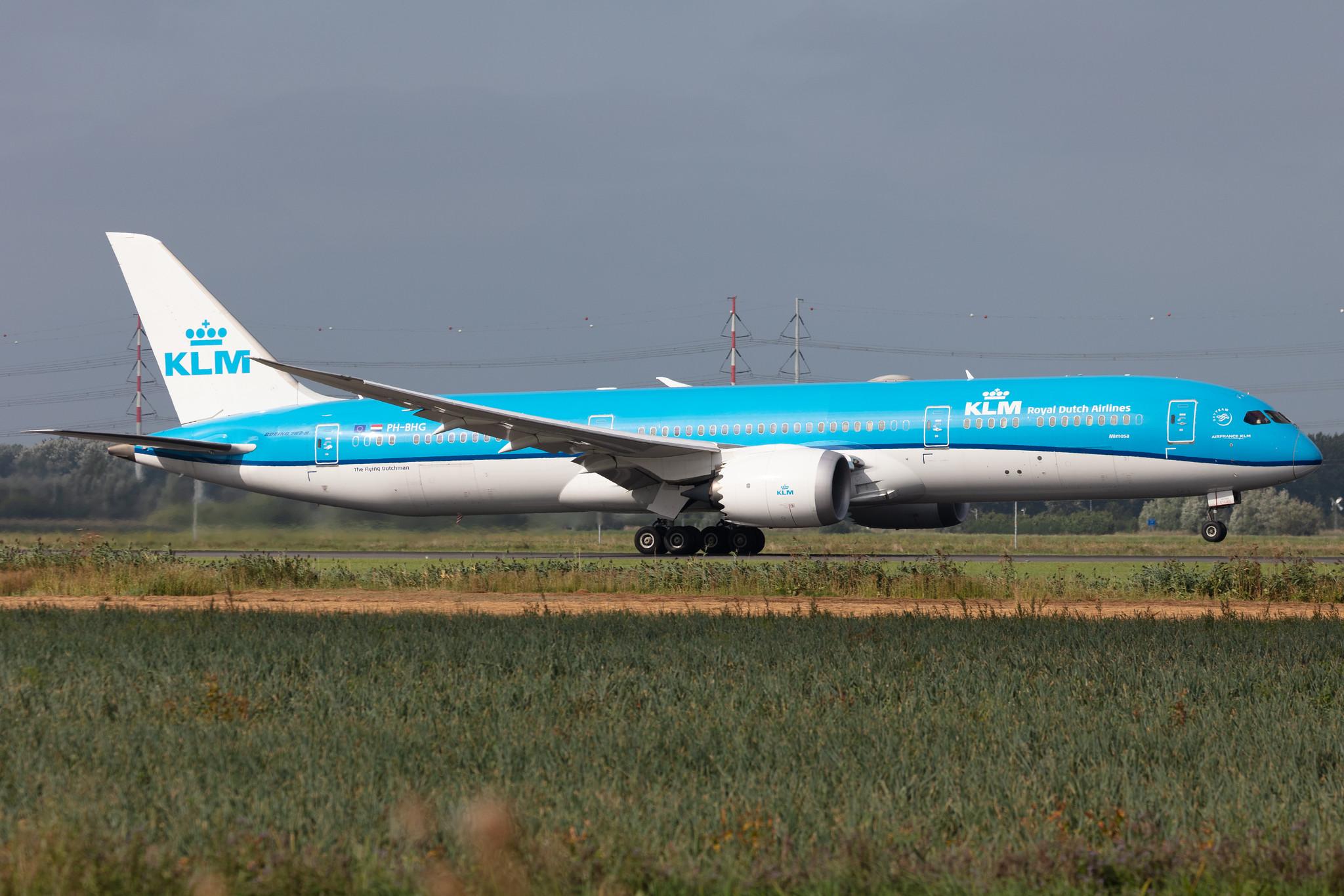 Amsterdam Schiphol: KLM (KL / KLM) |  Boeing 787-9 Dreamliner B789 | PH-BHG | MSN 38766