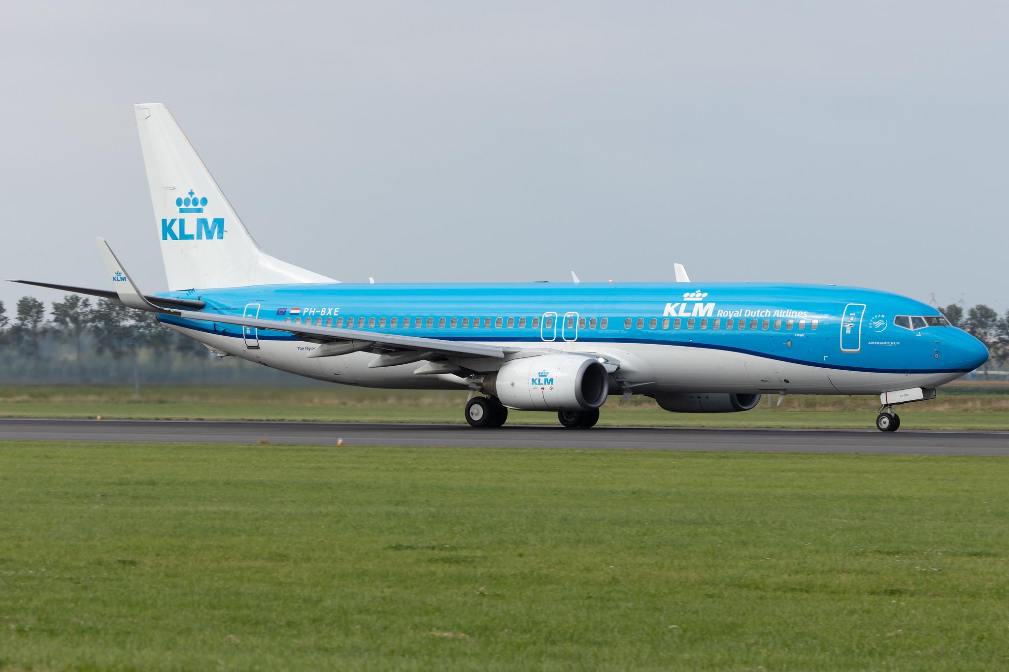 Amsterdam Schiphol: KLM (KL / KLM) |  Boeing 737-8K2 B738 | PH-BXE | MSN 29595