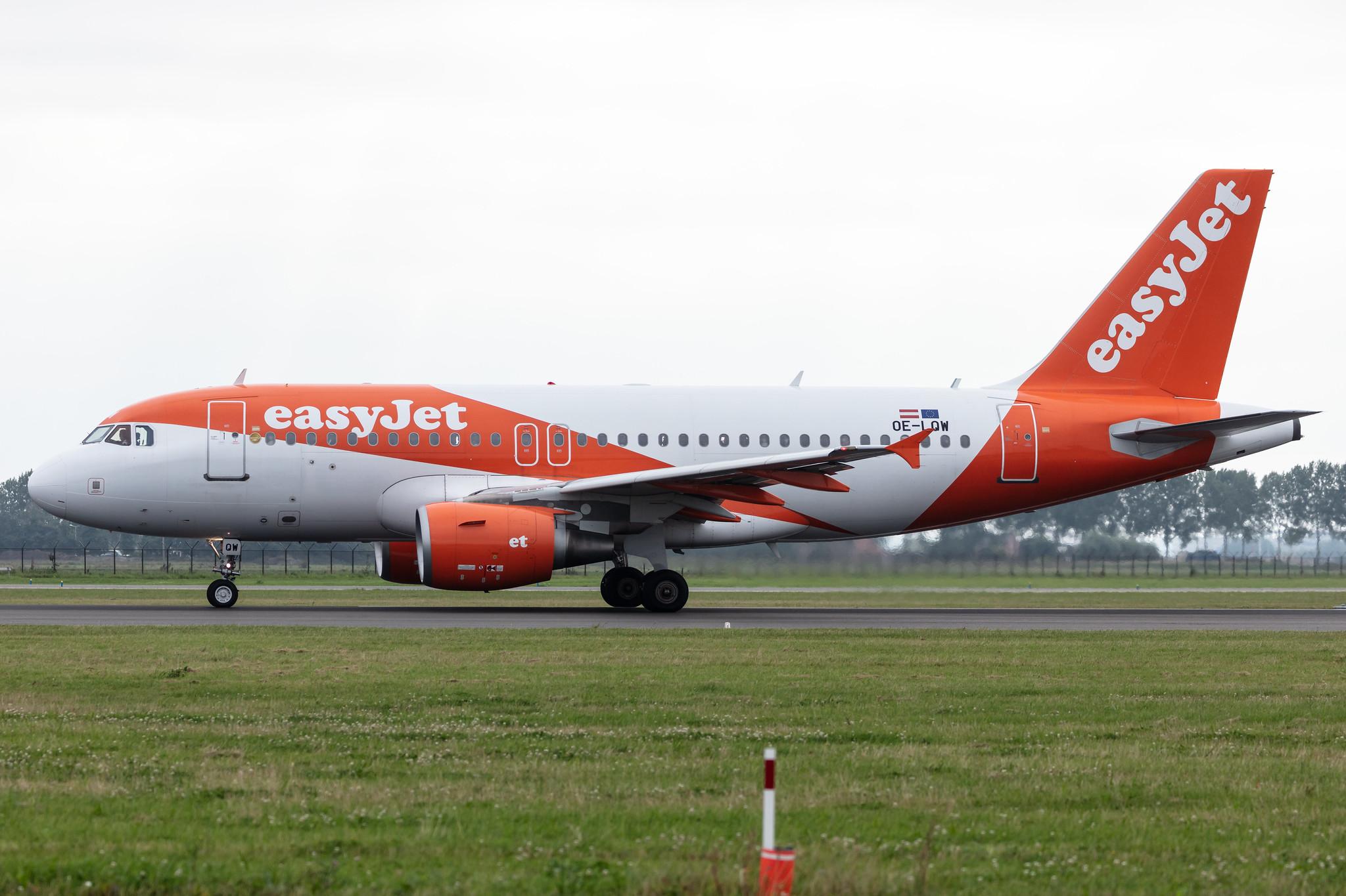 Amsterdam Schiphol: easyJet (U2 / EZY) | Operator: easyJet Europe |  Airbus A319-111 A319 | OE-LQW | MSN 4129