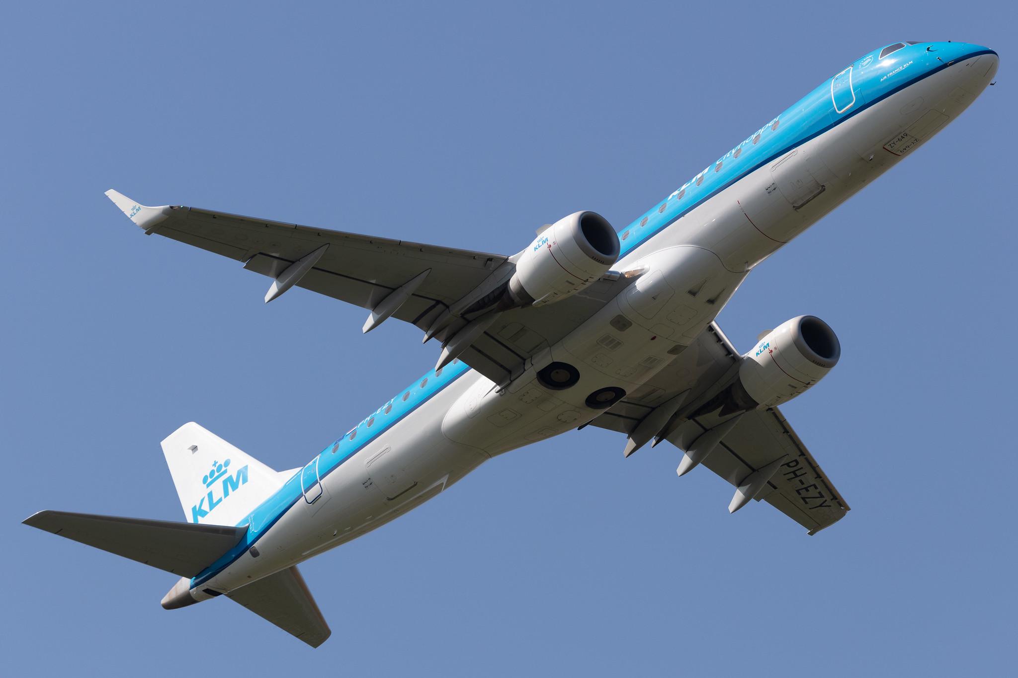 Amsterdam Schiphol: KLM (KL / KLM) | Operator: KLM Cityhopper |  Embraer E190STD E190 | PH-EZY | MSN 19000649