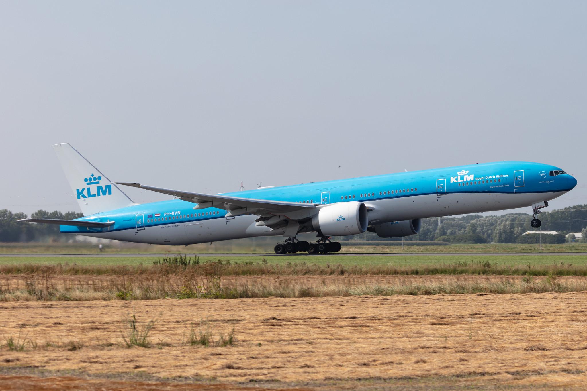 Amsterdam Schiphol: KLM (KL / KLM) |  Boeing 777-306(ER) B77W | PH-BVN | MSN 44549