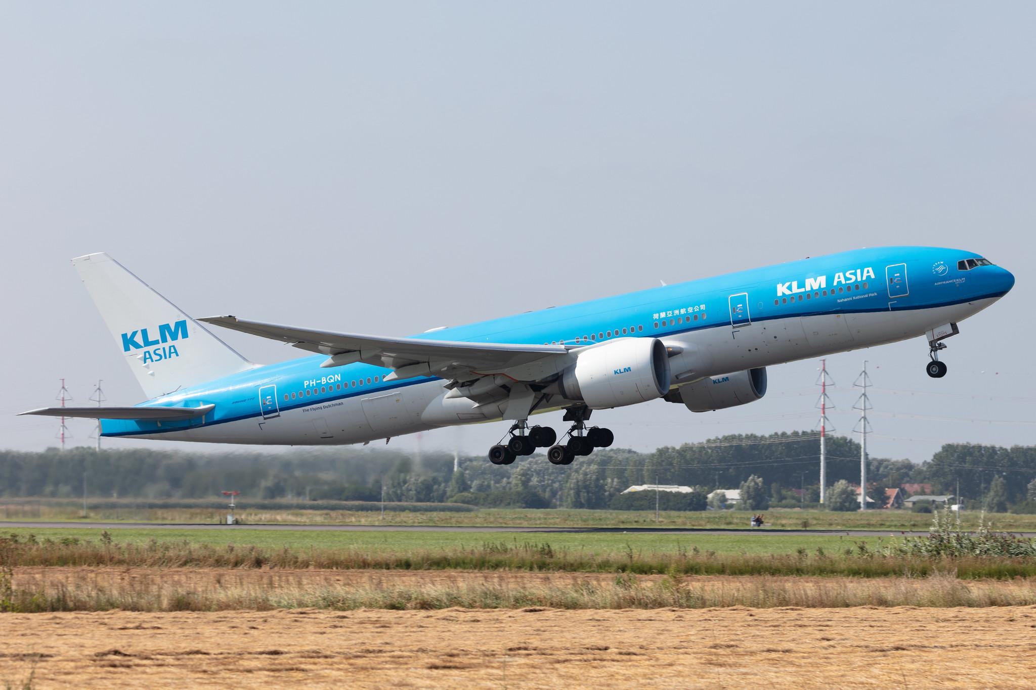 Amsterdam Schiphol: KLM (KL / KLM) |  Boeing 777-206(ER) B772 | PH-BQN | MSN 32720