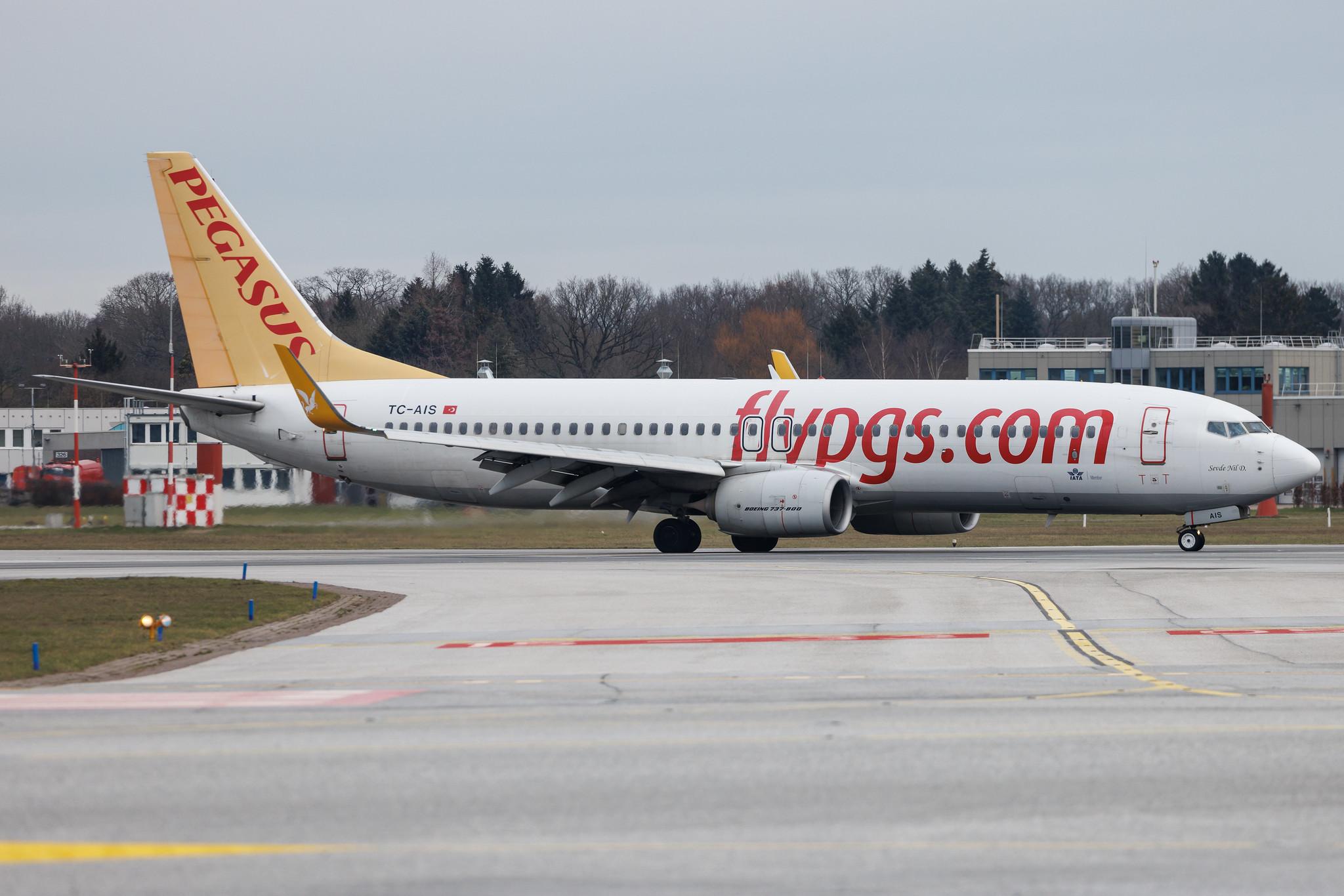 Hamburg Airport: Pegasus (PC / PGT) | Operator: Pegasus Airlines | Boeing 737-82R B738 | TC-AIS | MSN 38174