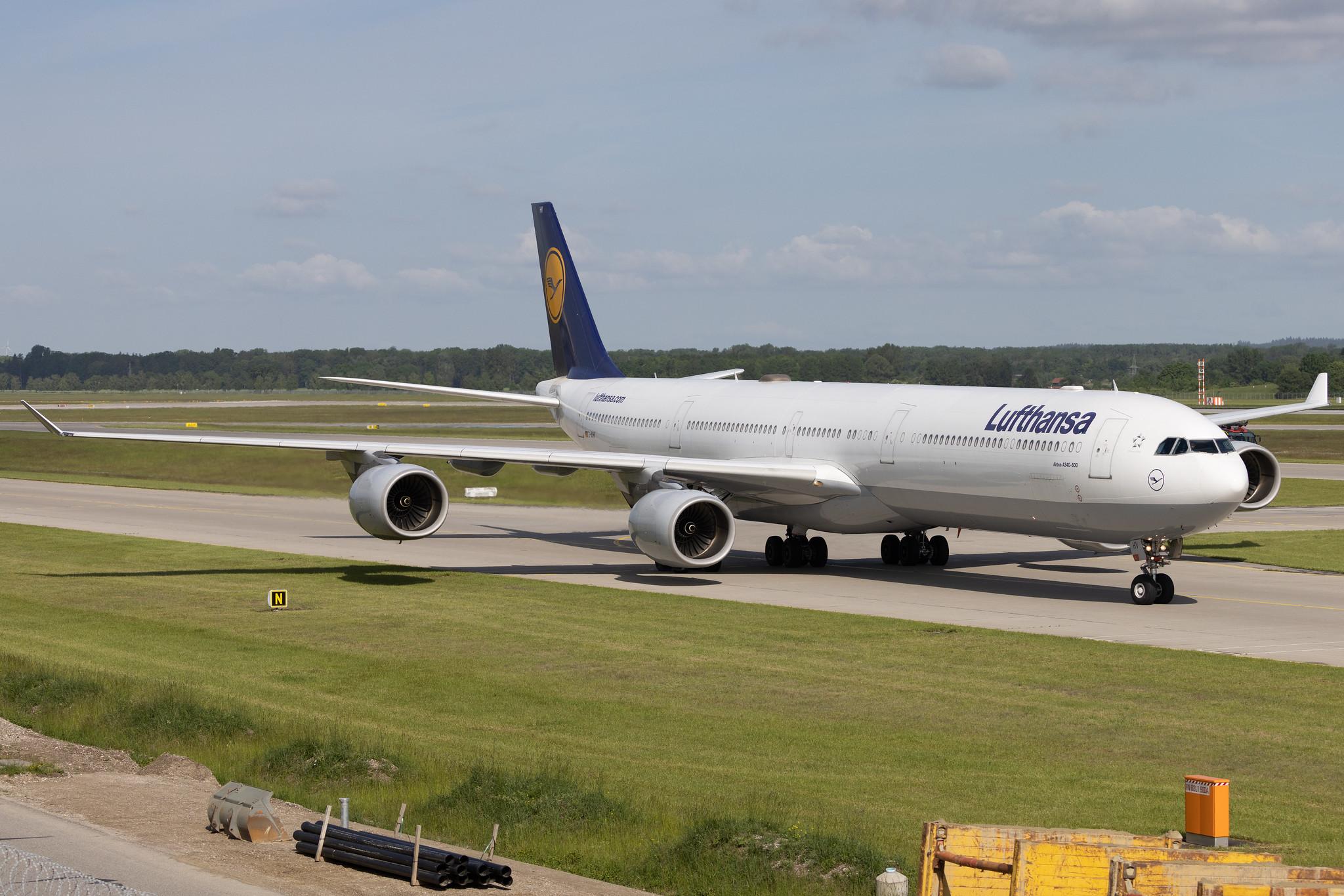 Munich Airport: Lufthansa (LH / DLH) | Airbus A340-642 A346 | D-AIHV | MSN 0897