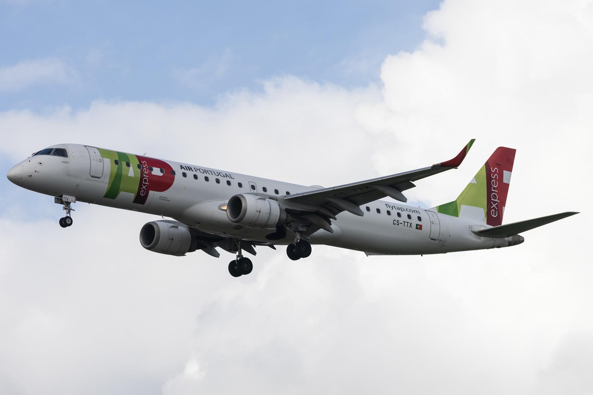Aeroporto de Lisboa: TAP Express (TP / TAP) | Operator: Portugalia Airlines | Embraer E195AR E195 | CS-TTX | MSN 19000429