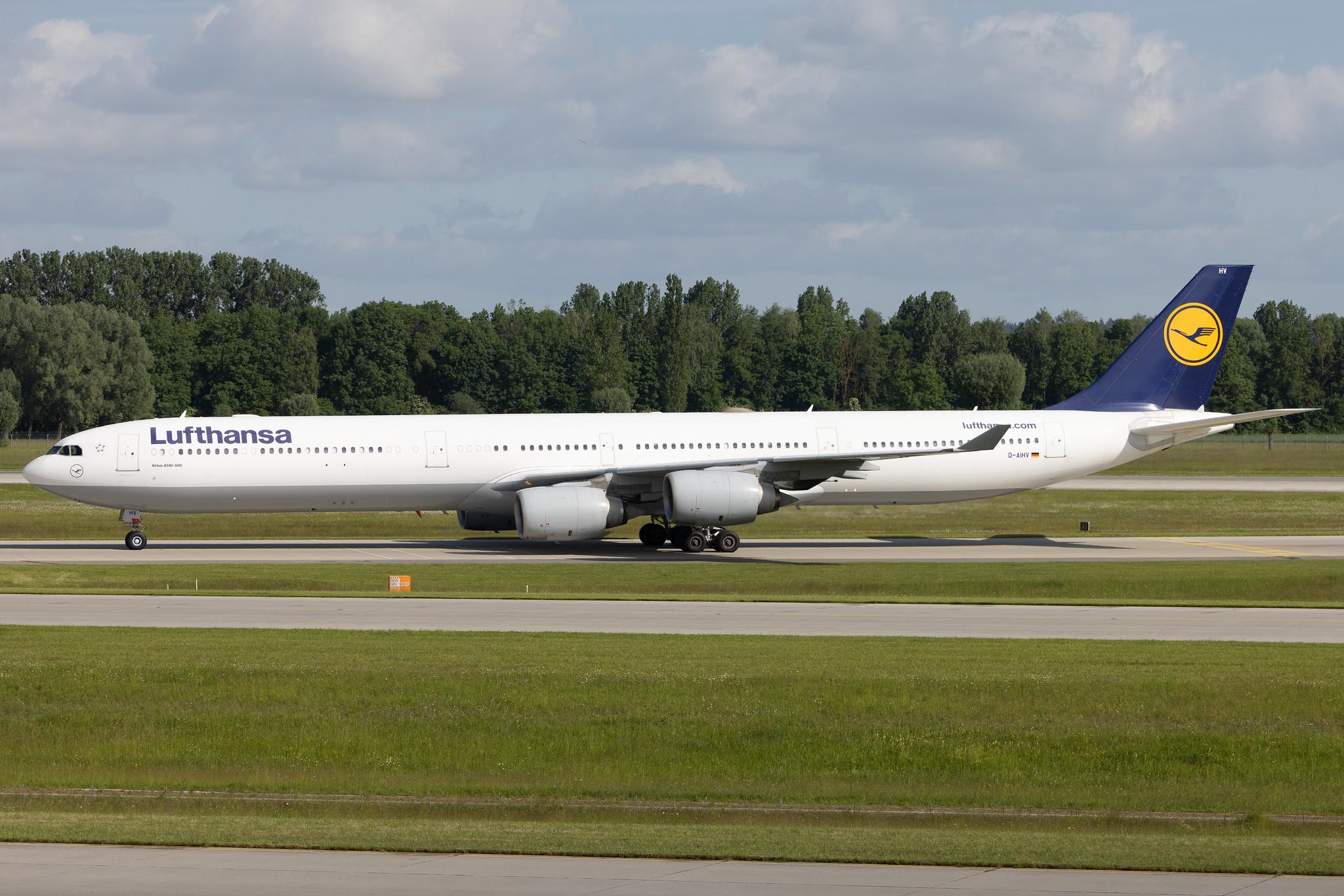 Munich Airport: Lufthansa (LH / DLH) | Airbus A340-642 A346 | D-AIHV | MSN 0897