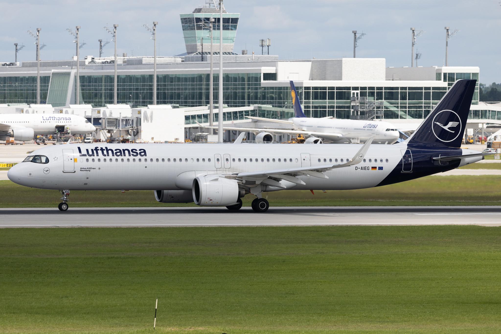Munich Airport: Lufthansa (LH / DLH) | Airbus A321-271NX A21N | D-AIEG | MSN 10059
