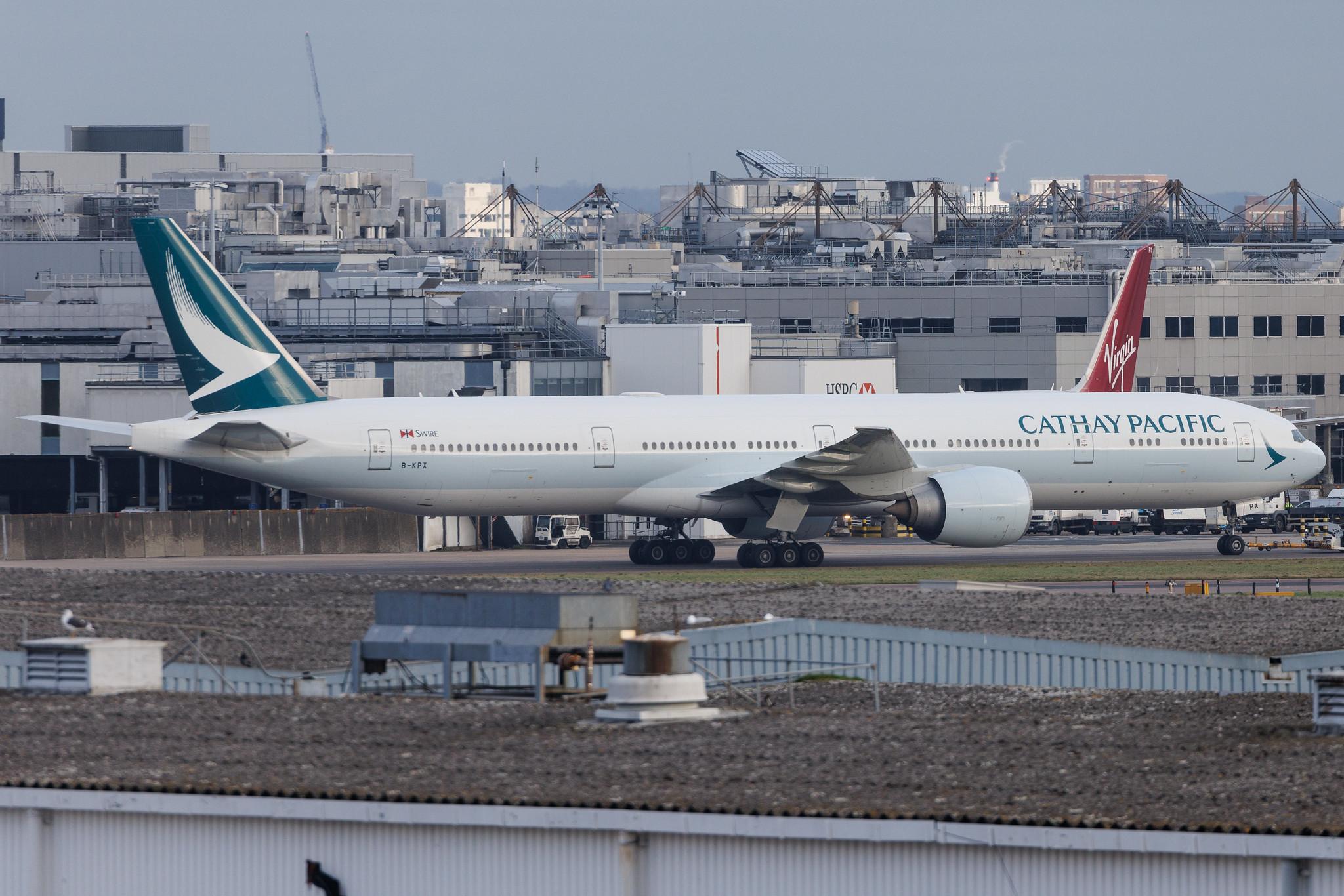 London Heathrow: Cathay Pacific (CX / CPA) | Boeing 777-367(ER) B77W | B-KPX | MSN 37897