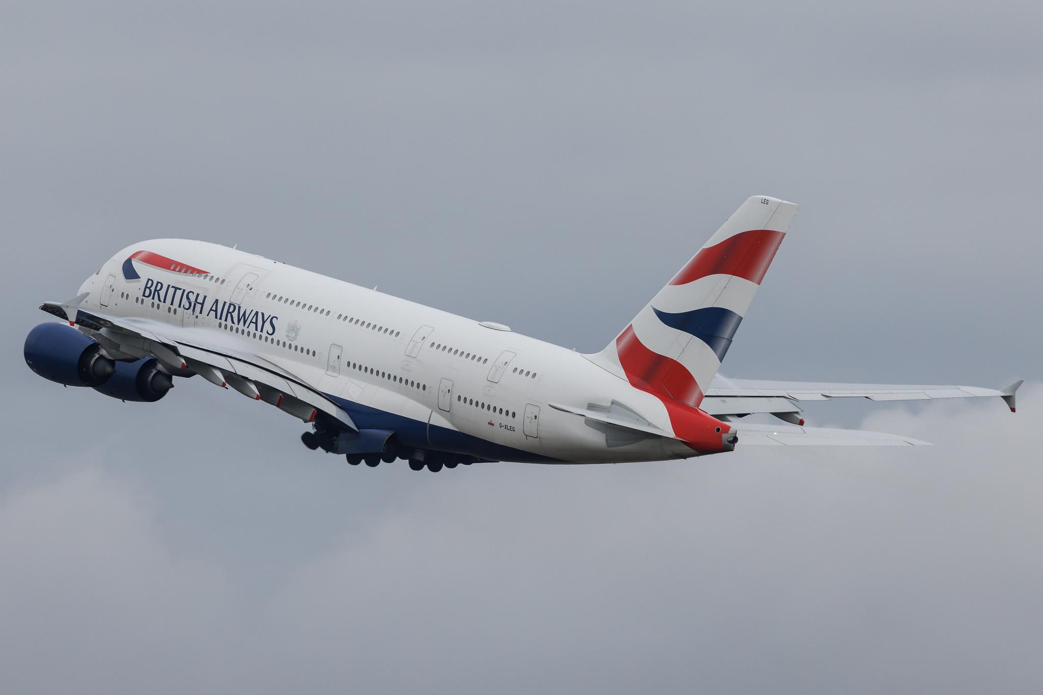 London Heathrow: British Airways (BA / BAW) | Airbus A380-841 A388 | G-XLEG | MSN 161