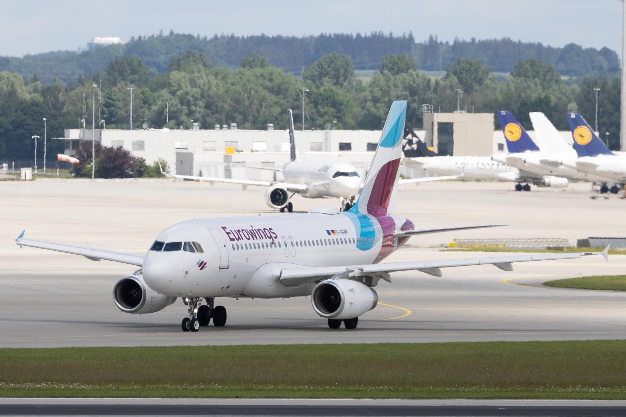Munich Airport: Eurowings (EW / EWG) | Airbus A319-132 A319 | D-AGWM | MSN 3839