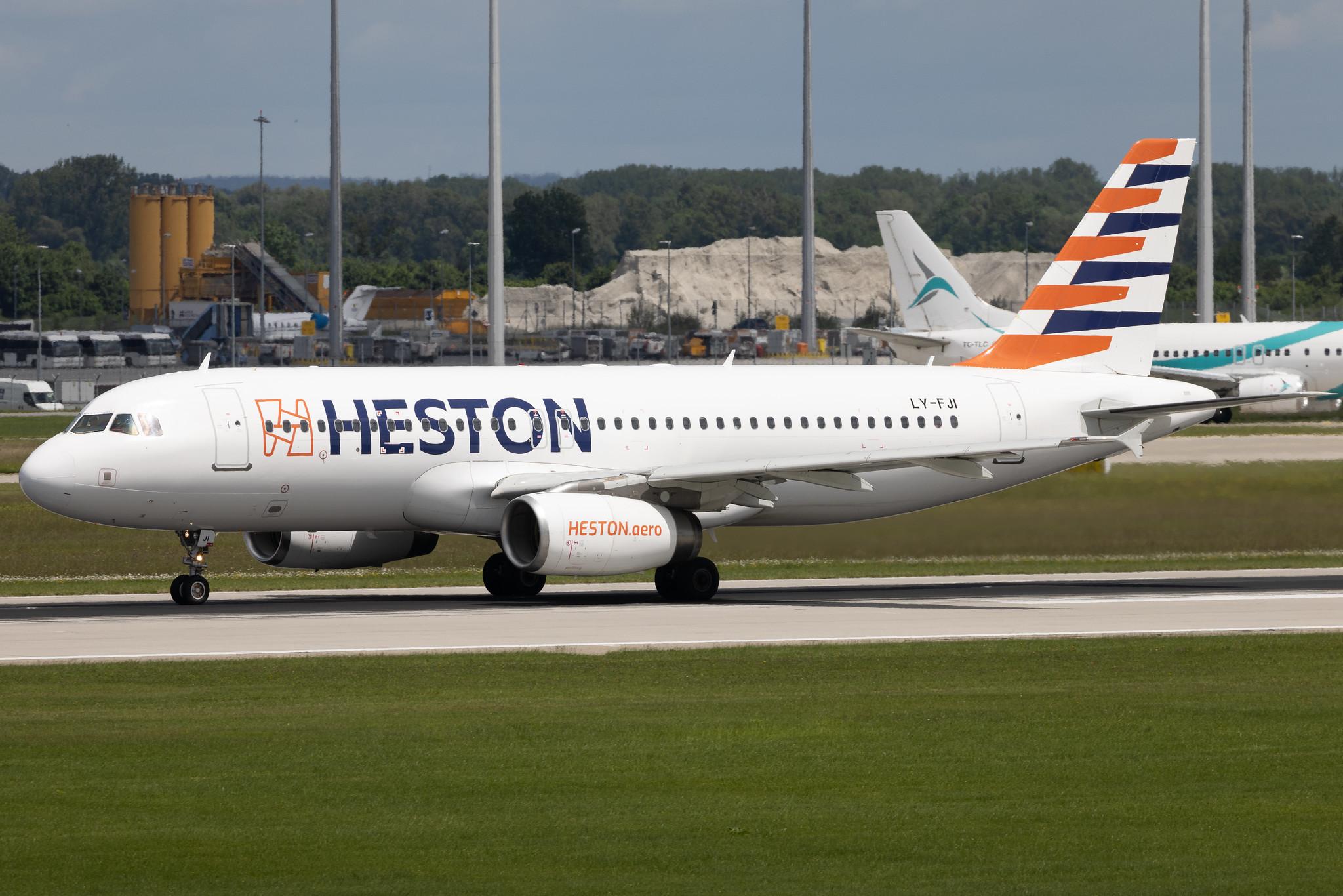 Munich Airport: Condor (DE / CFG) | Operator: Heston Airlines | Airbus A320-232 A320 | LY-FJI | MSN 02157