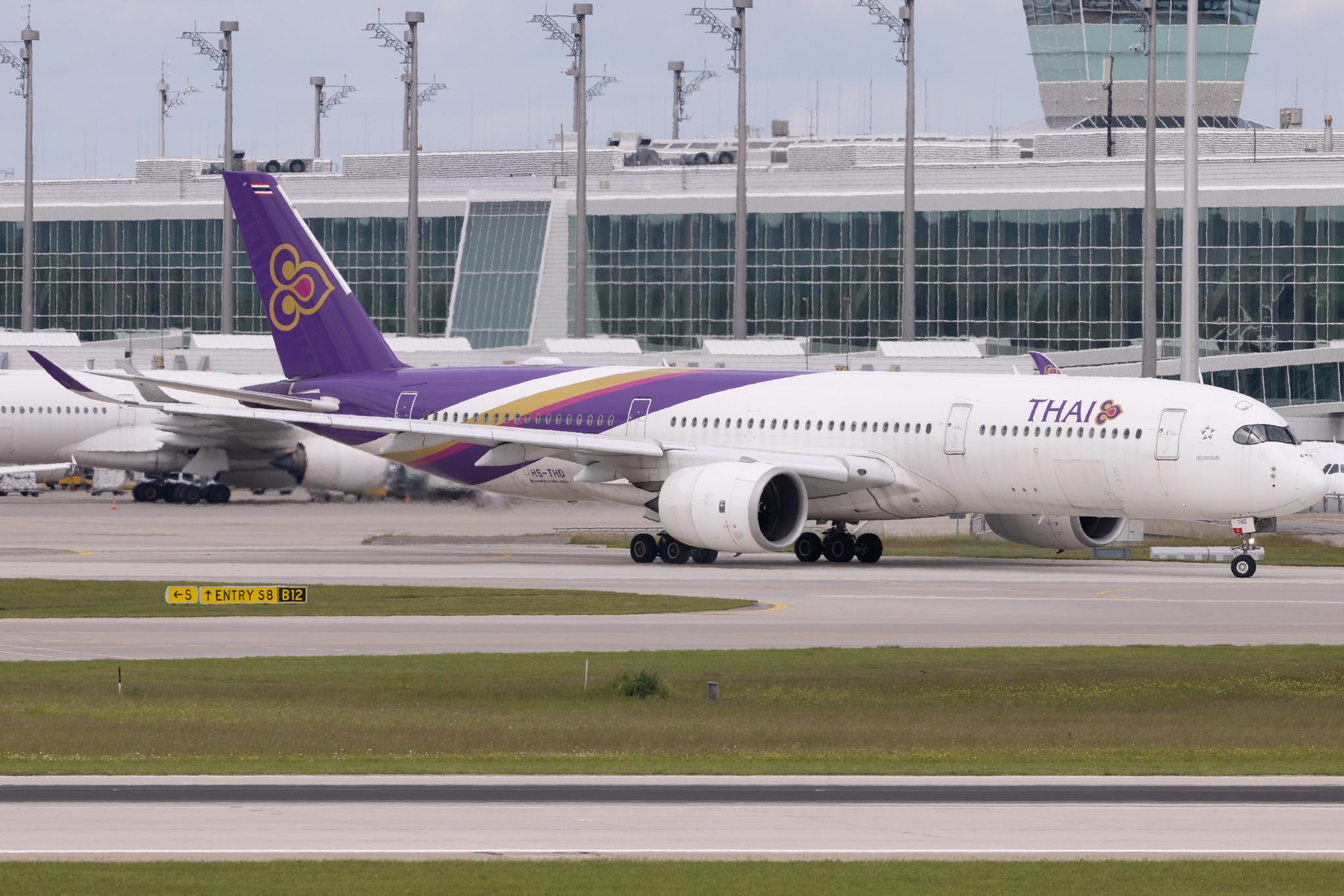 Munich Airport: Thai Airways (TG / THA) | Airbus A350-941 A359 | HS-THD | MSN 095