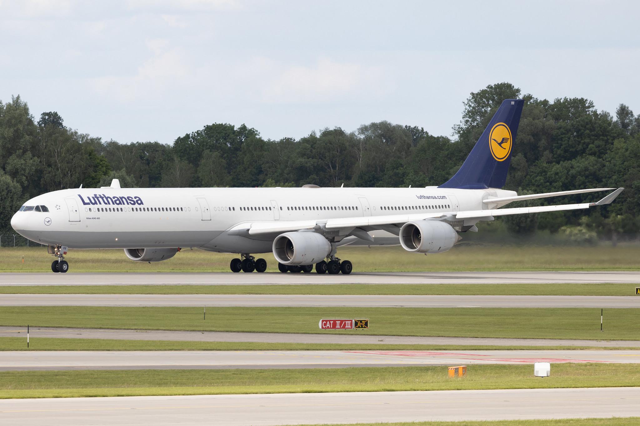 Munich Airport: Lufthansa (LH / DLH) | Airbus A340-642 A346 | D-AIHV | MSN 0897