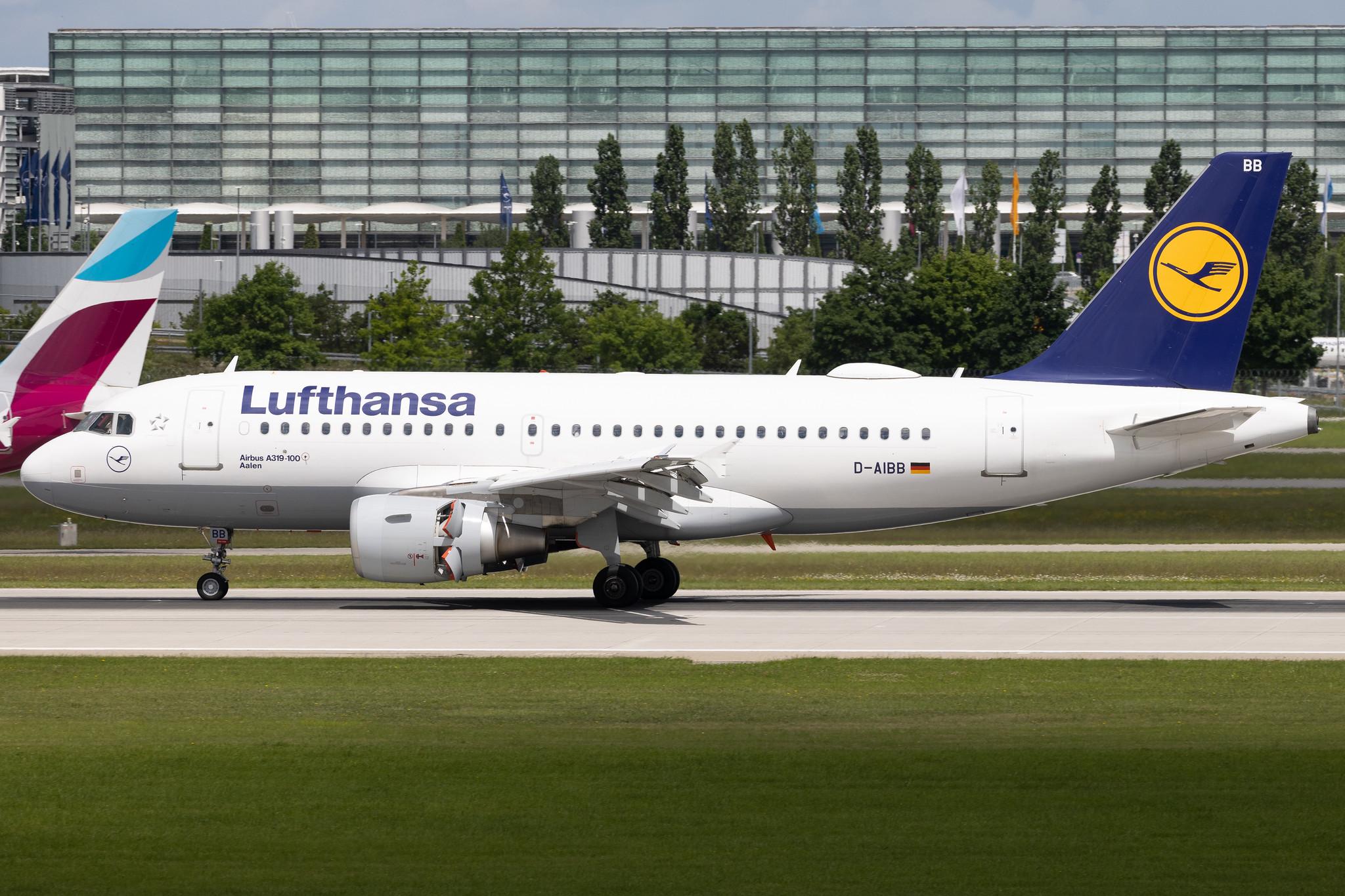Munich Airport: Lufthansa (LH / DLH) | Airbus A319-112 A319 | D-AIBB | MSN 4182
