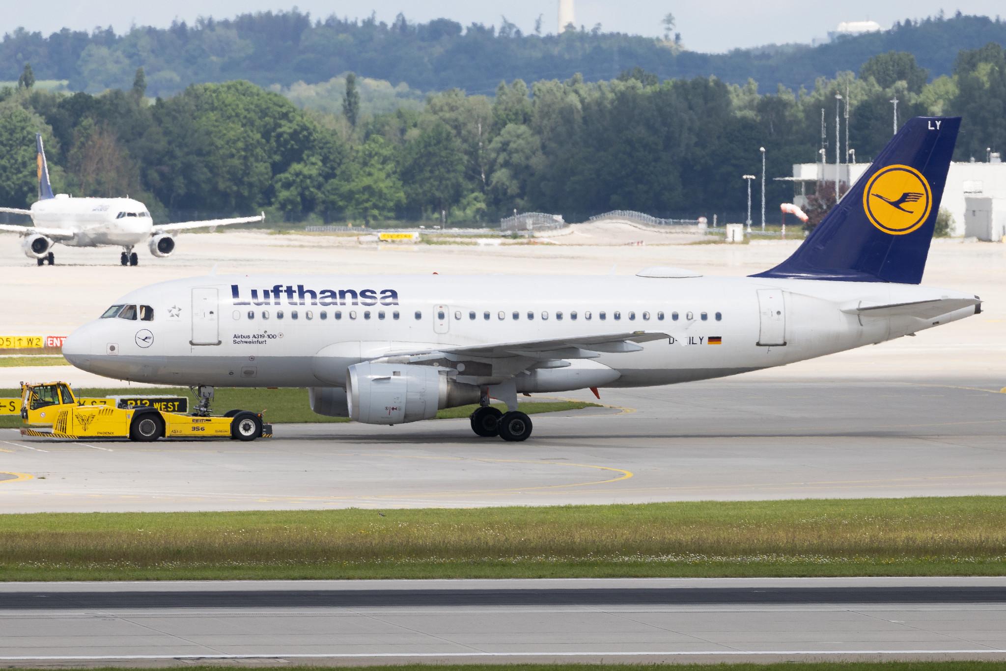 Munich Airport: Lufthansa (LH / DLH) | Airbus A319-114 A319 | D-AILY | MSN 0875
