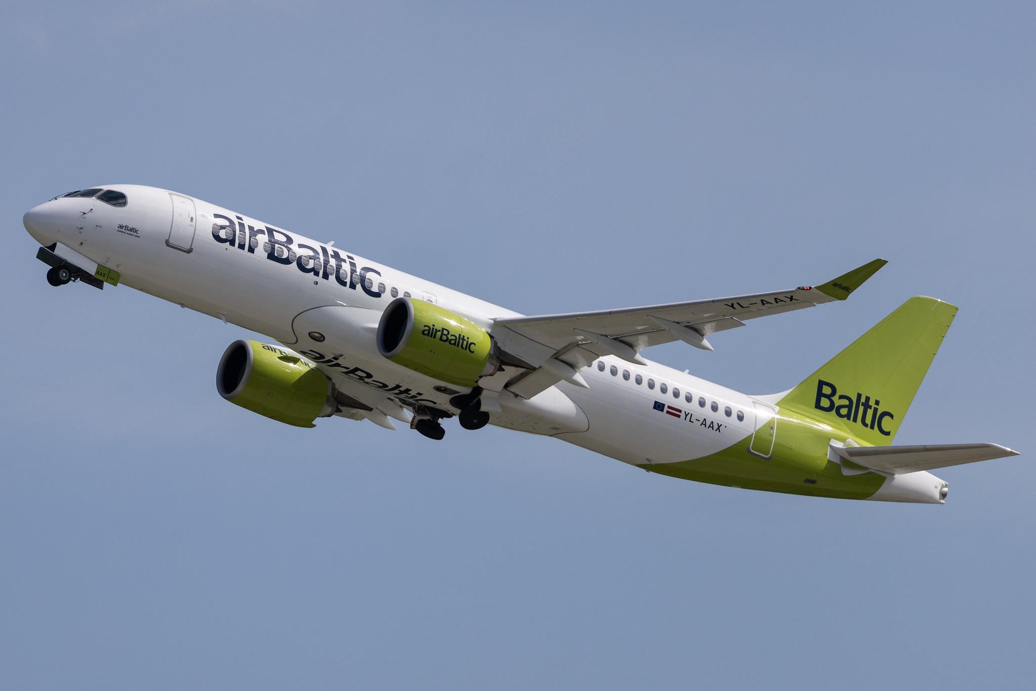Munich Airport: Air Baltic (BT / BTI) | Airbus A220-300 BCS3 | YL-AAX | MSN 55094