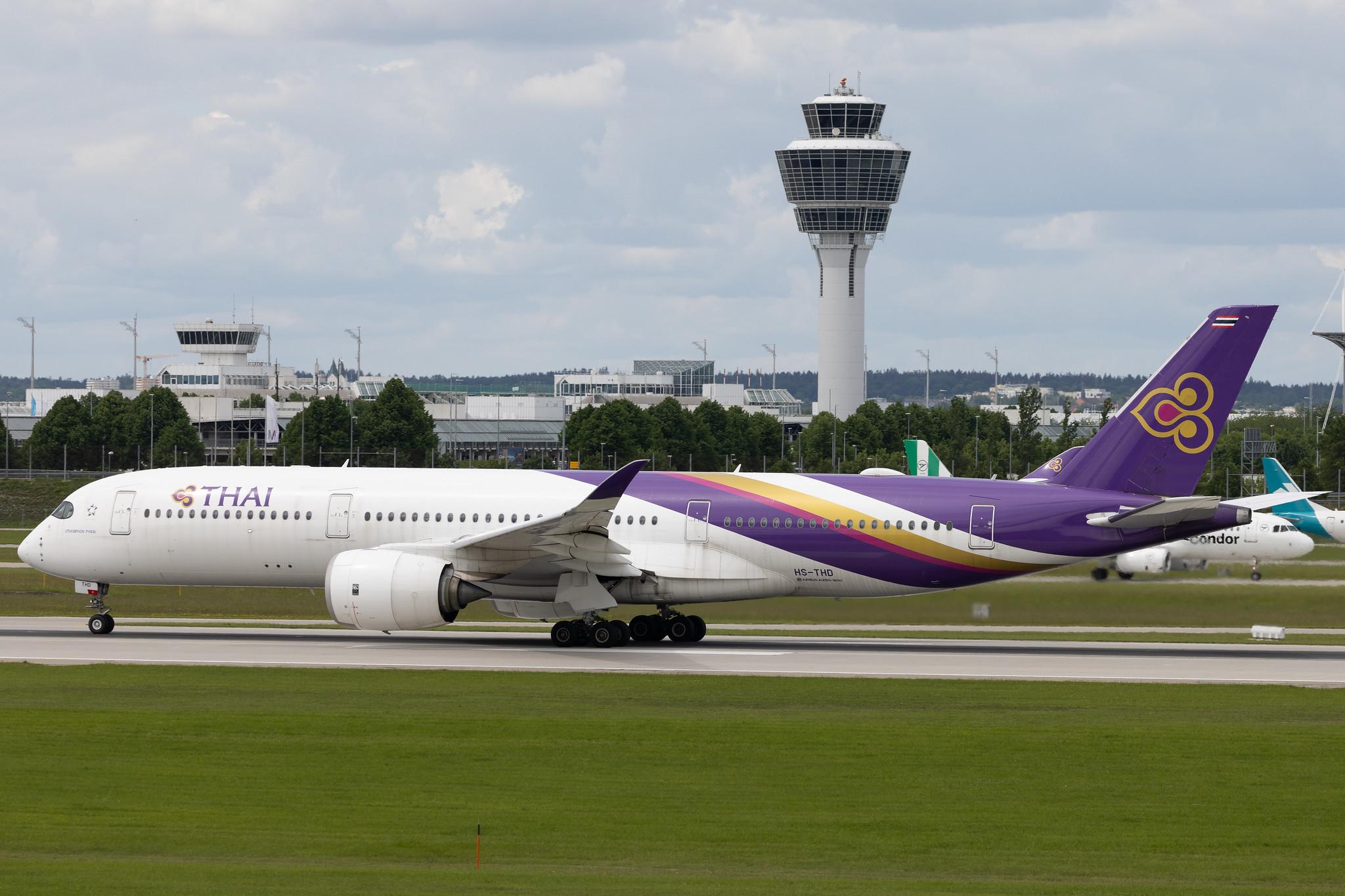 Munich Airport: Thai Airways (TG / THA) | Airbus A350-941 A359 | HS-THD | MSN 095