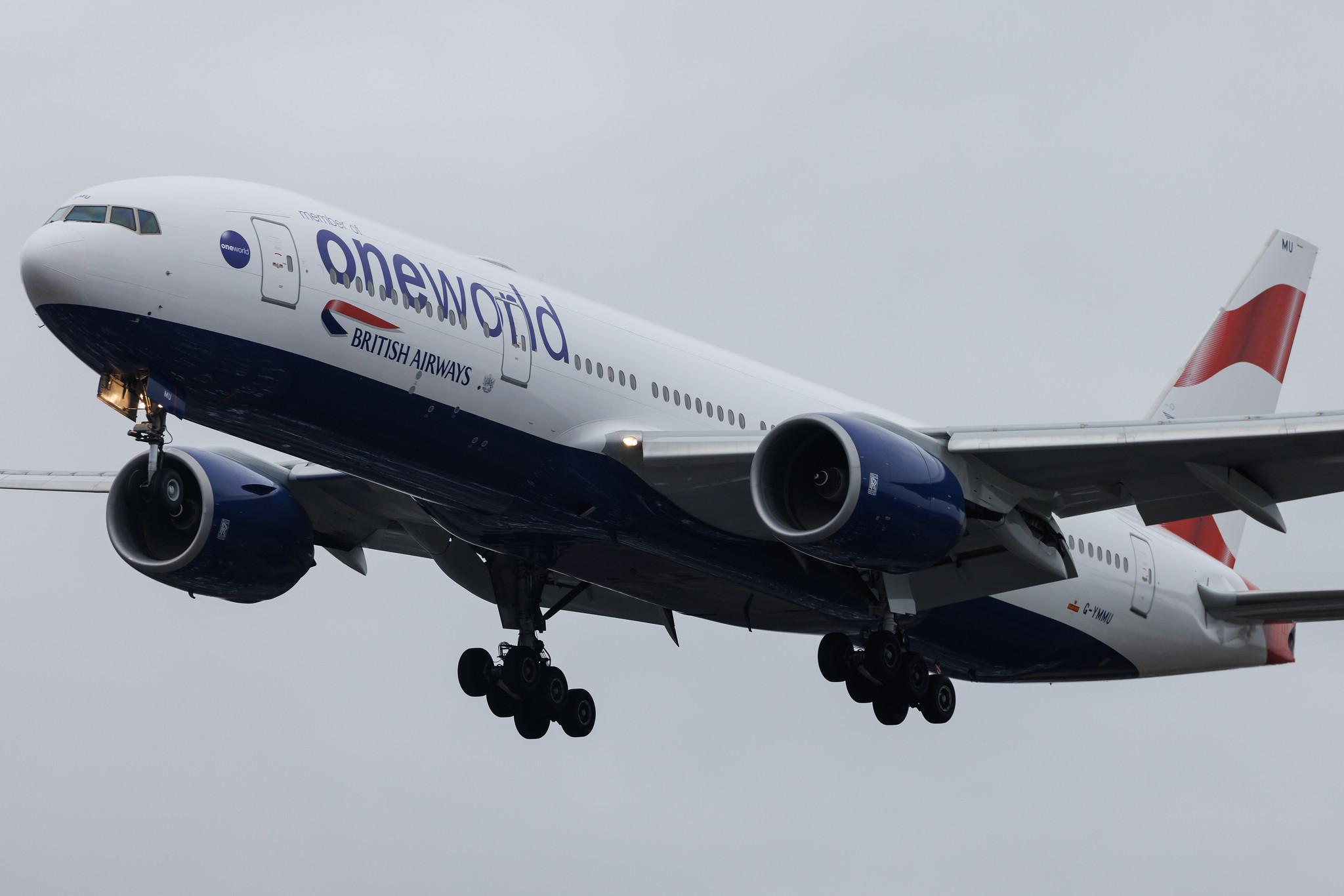 London Heathrow: British Airways (BA / BAW) |  Livery: Oneworld Livery |  Boeing 777-236(ER) B772 | G-YMMU | MSN 36519