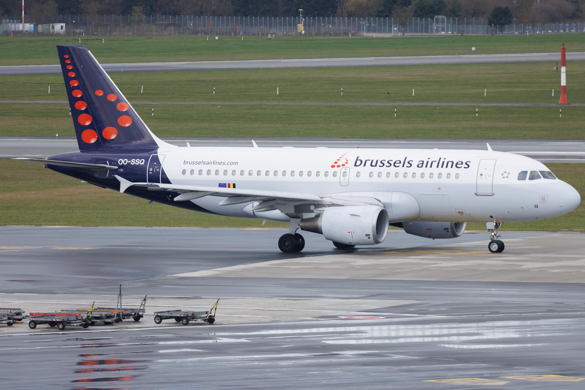 Hamburg Airport: Brussels Airlines (SN / BEL) |  Airbus A319-112 A319 | OO-SSQ | MSN 3790