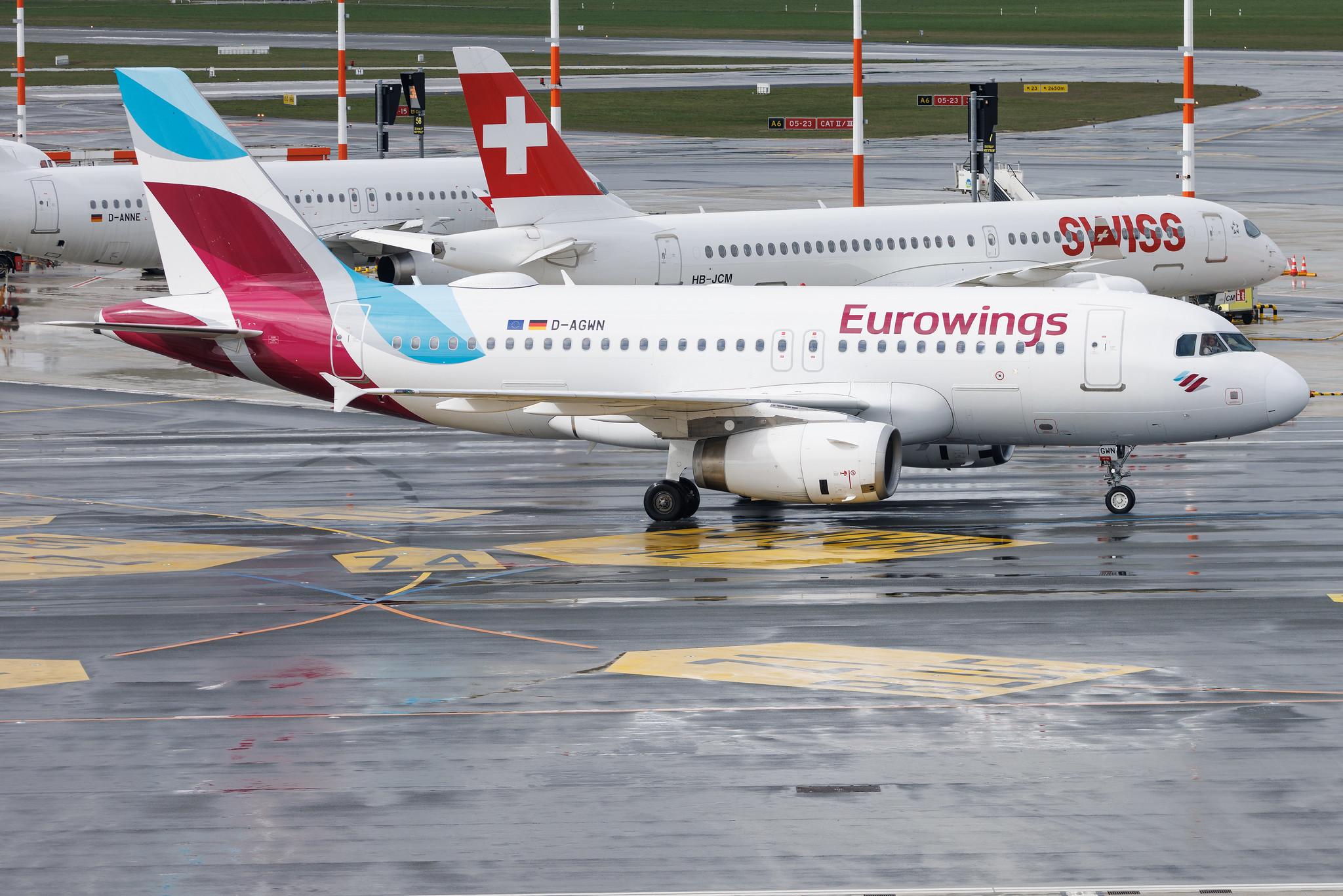 Hamburg Airport: Eurowings (EW / EWG) | Airbus A319-132 A319 | D-AGWN | MSN 3841
