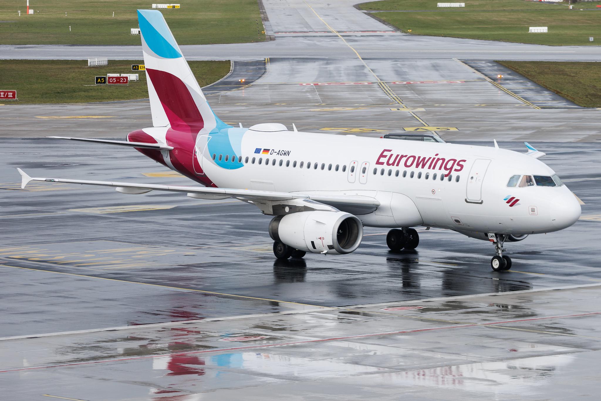 Hamburg Airport: Eurowings (EW / EWG) | Airbus A319-132 A319 | D-AGWN | MSN 3841