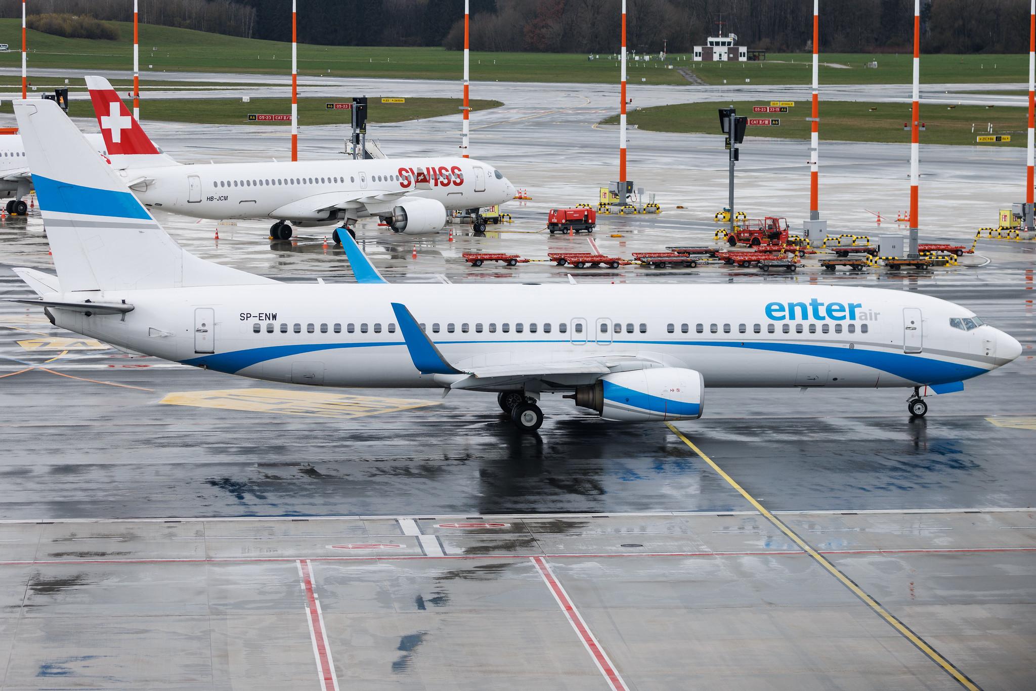 Hamburg Airport: Enter Air (E4 / ENT) |  Boeing 737-86J B738 | SP-ENW | MSN 28073