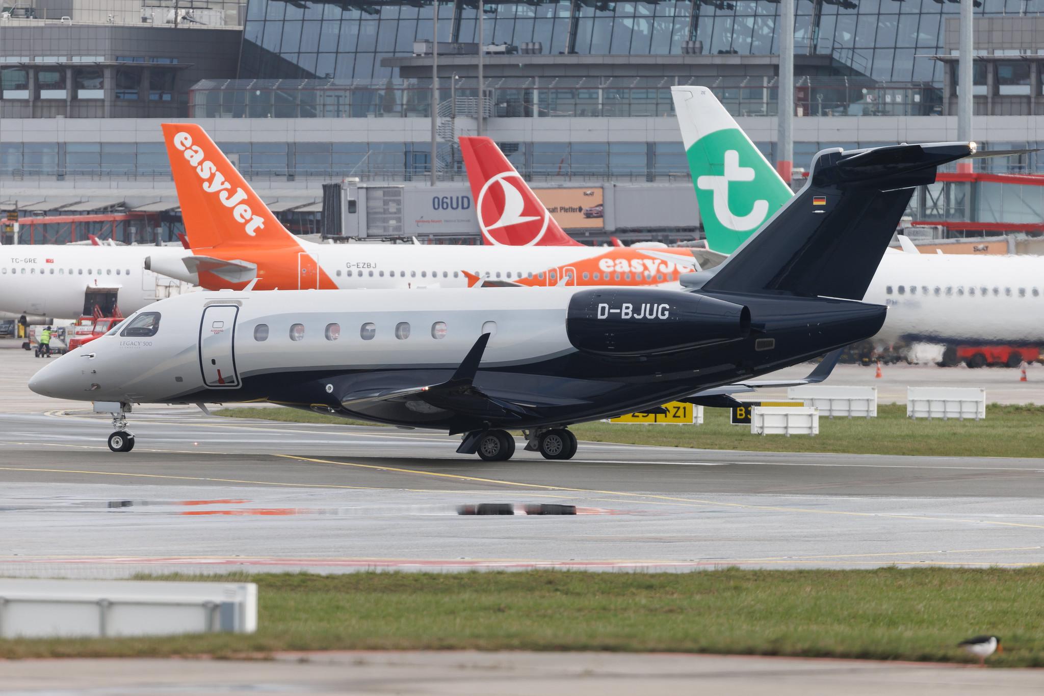 Hamburg Airport: Atlas Air Service | Embraer Legacy 500 E550 | D-BJUG | MSN 55000076