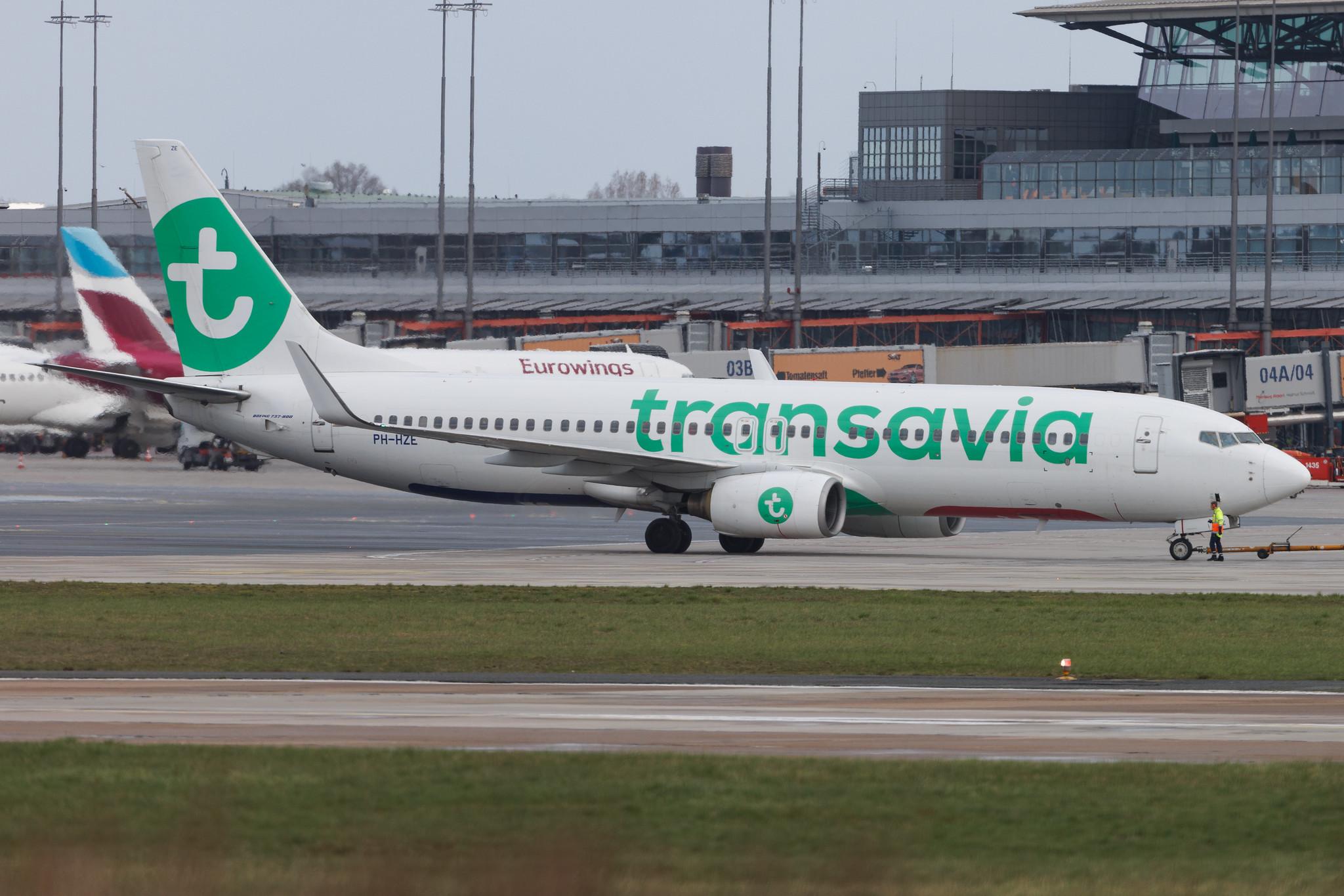 Hamburg Airport: Transavia (HV / TRA) | Boeing 737-8K2 B738 | PH-HZE | MSN 28377