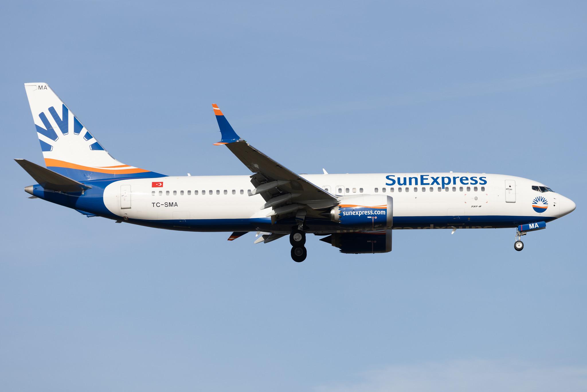 Frankfurt Airport: SunExpress (XQ / SXS) |  Boeing 737 MAX 8 B38M | TC-SMA | MSN 63603