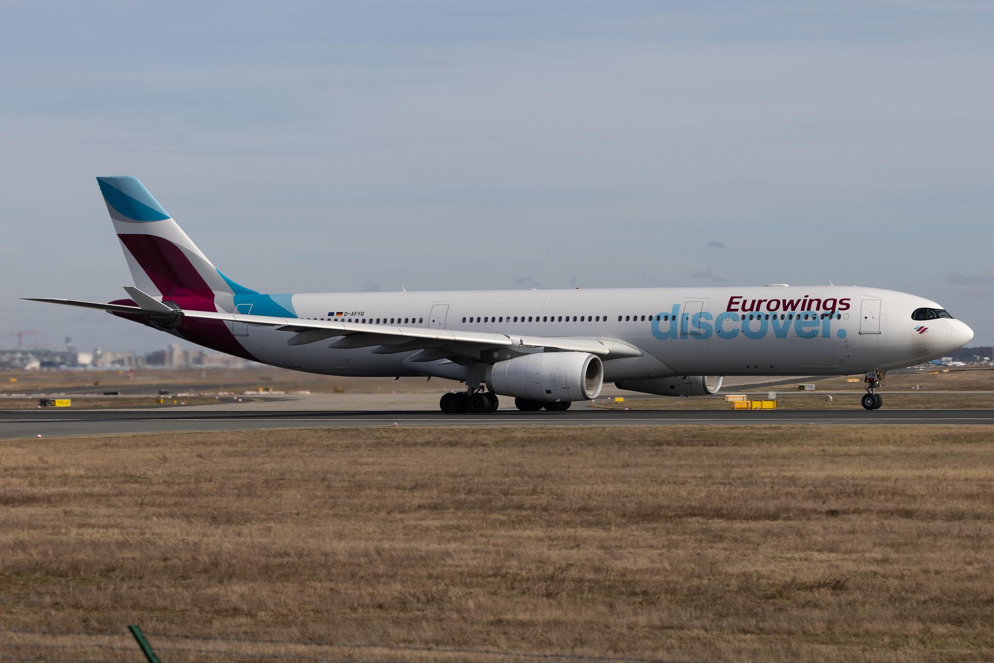 Frankfurt Airport: Eurowings Discover (4Y / OCN) | Airbus A330-343 A333 | D-AFYQ | MSN 1193