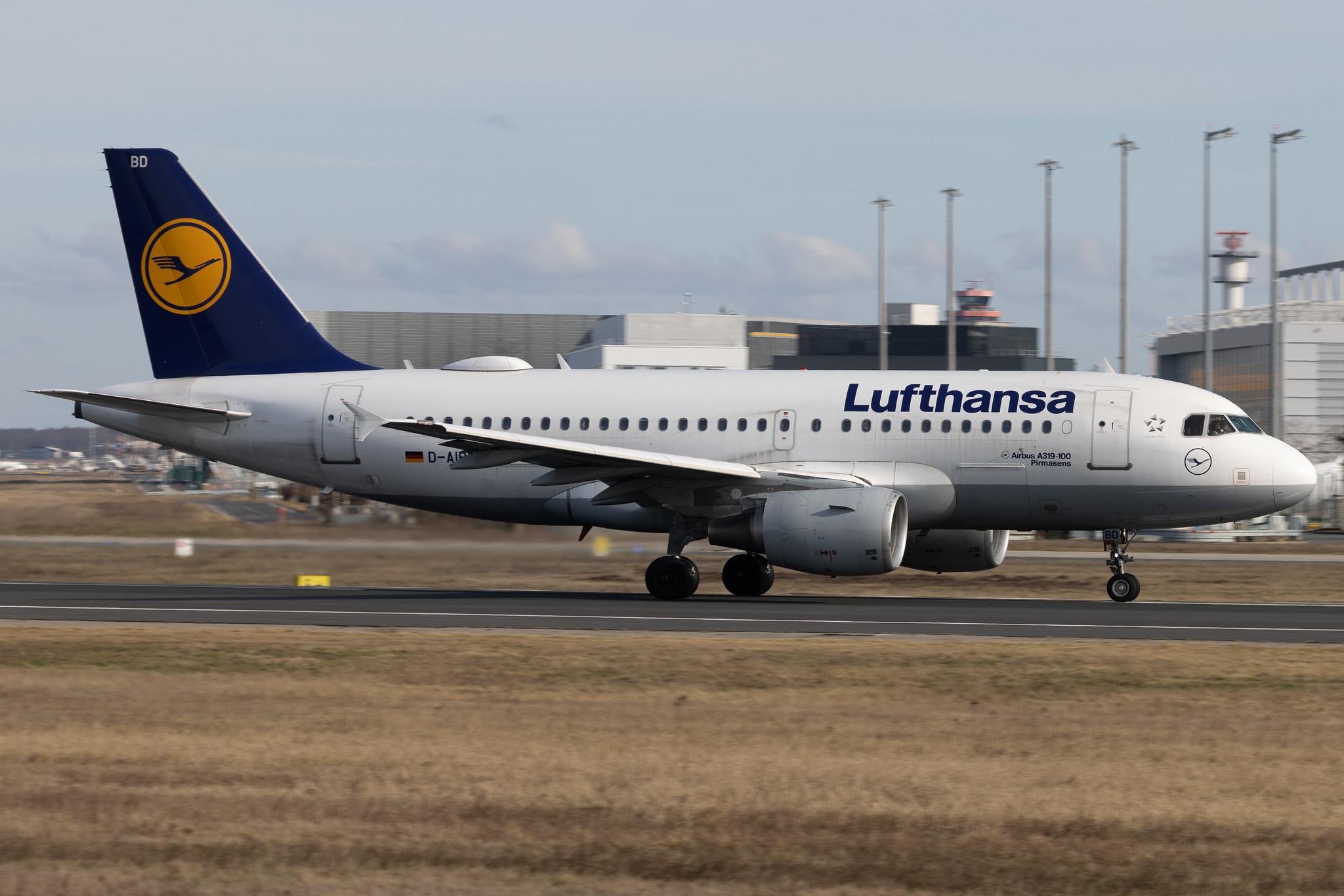 Frankfurt Airport: Lufthansa (LH / DLH) | Airbus A319-112 A319 | D-AIBD | MSN 4455