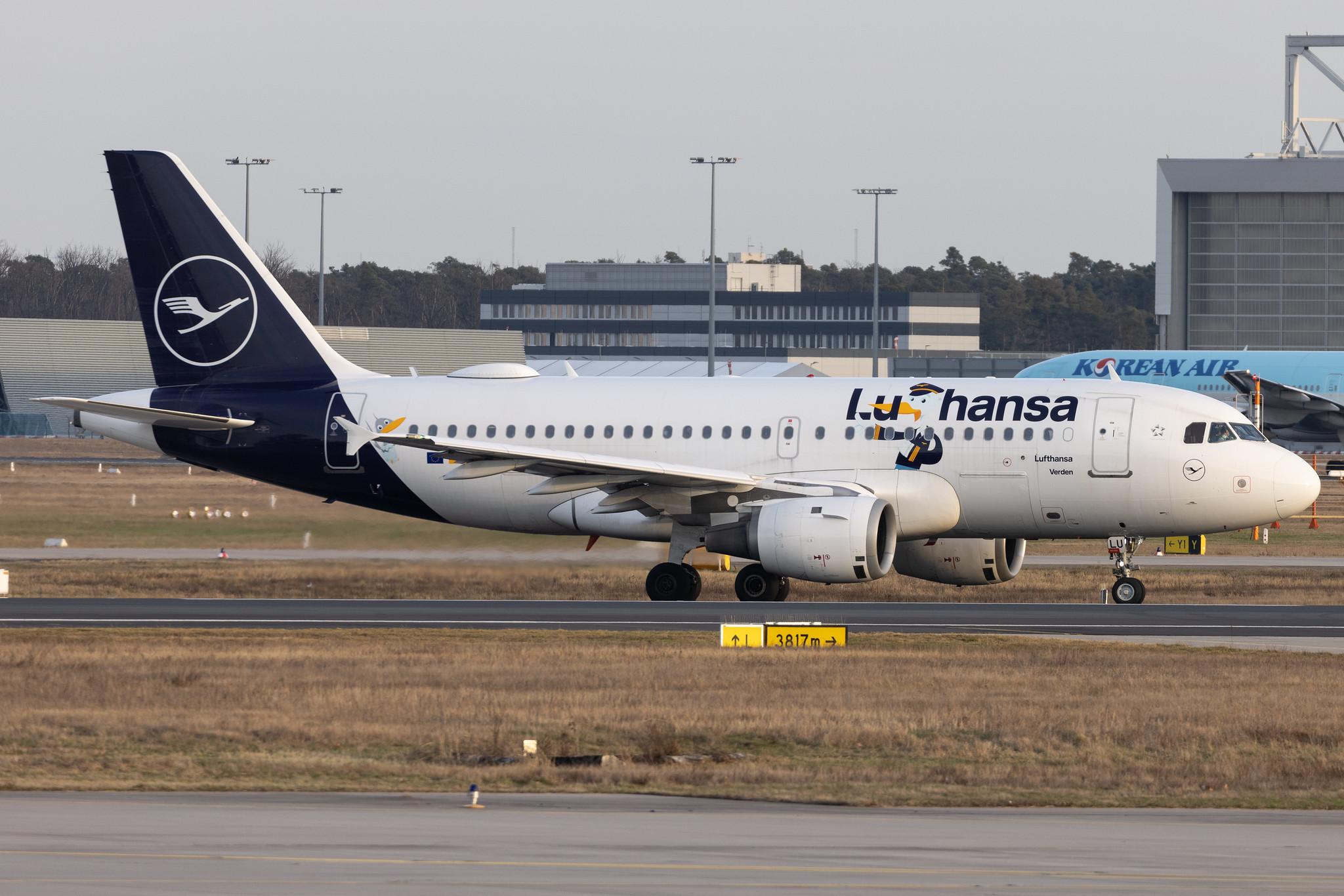 Frankfurt Airport: Lufthansa (LH / DLH) | Livery: Lu Sticker | Airbus A319-114 A319 | D-AILU | MSN 0744