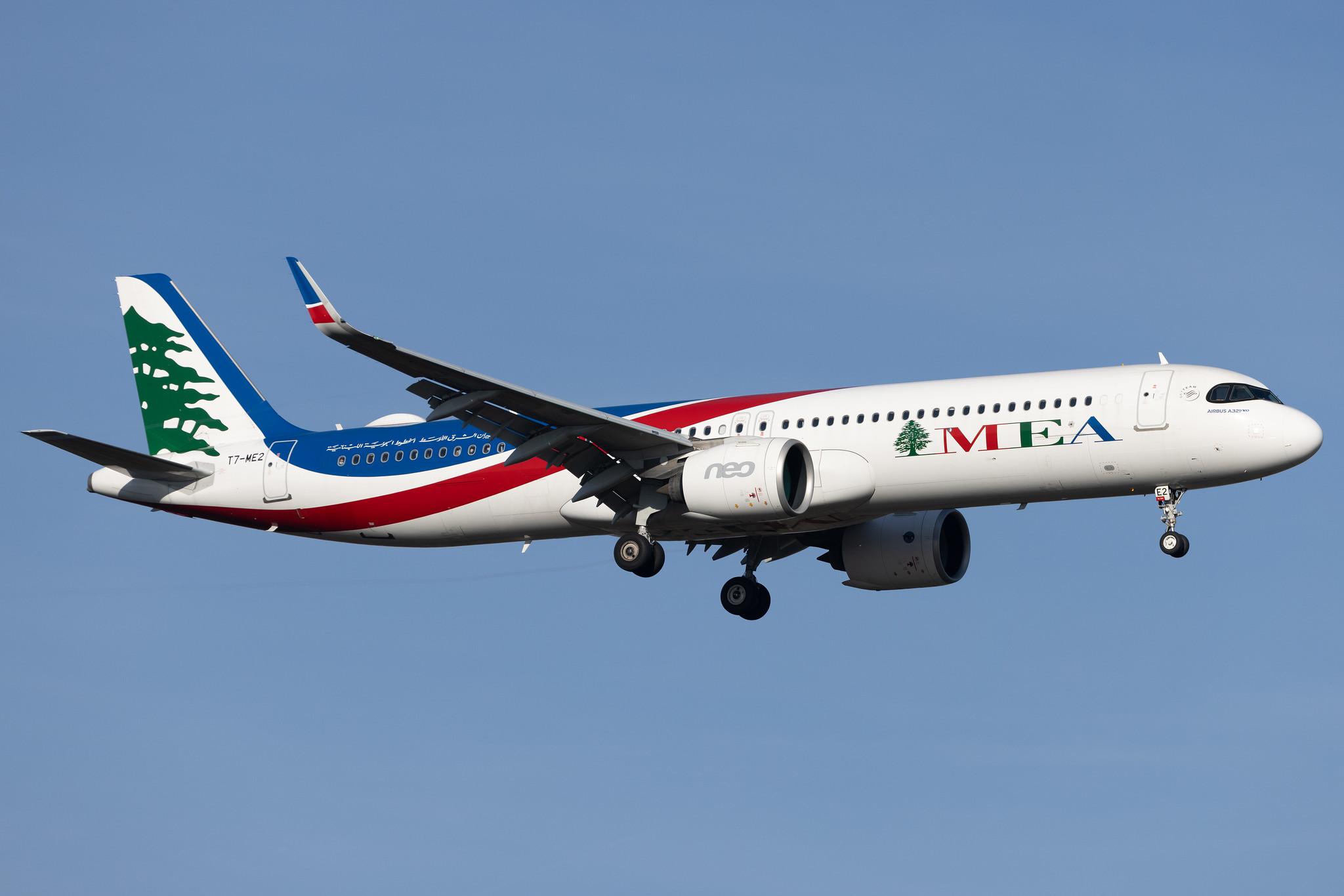 Frankfurt Airport: MEA (ME / MEA) | Airbus A321-271NX A21N | T7-ME2 | MSN 09458